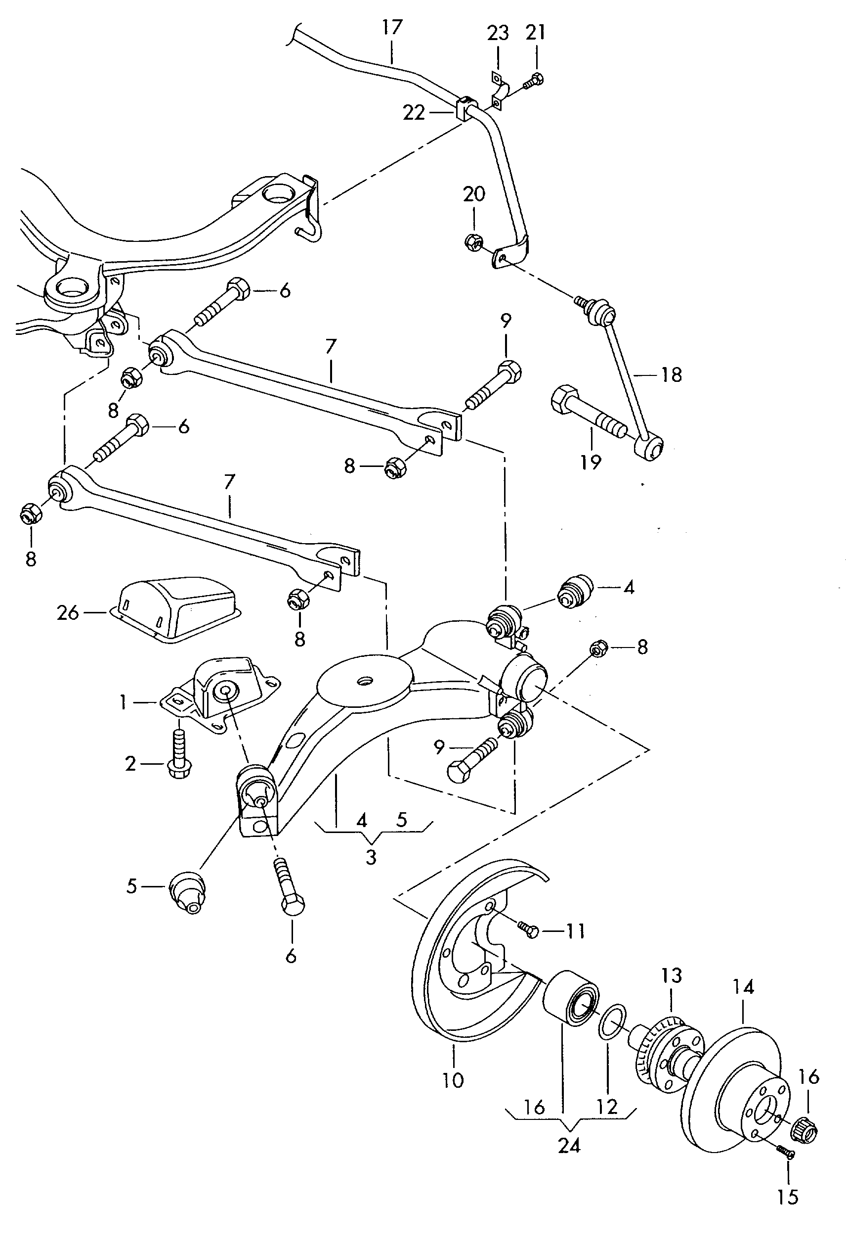 VAG 1J0 505 466C - Tanko, kallistuksenvaimennin onlydrive.pro