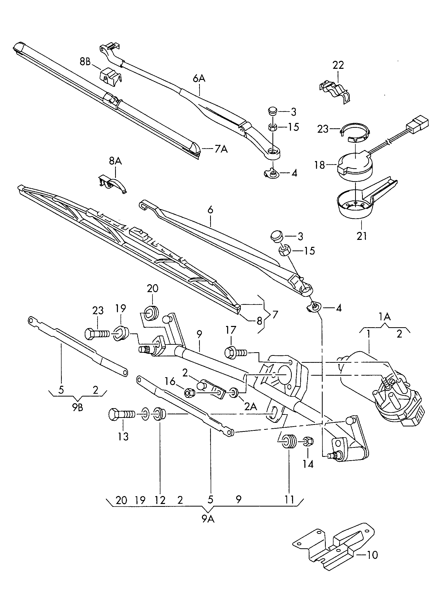 VAG 1U1 955 603C - Wiper Linkage onlydrive.pro