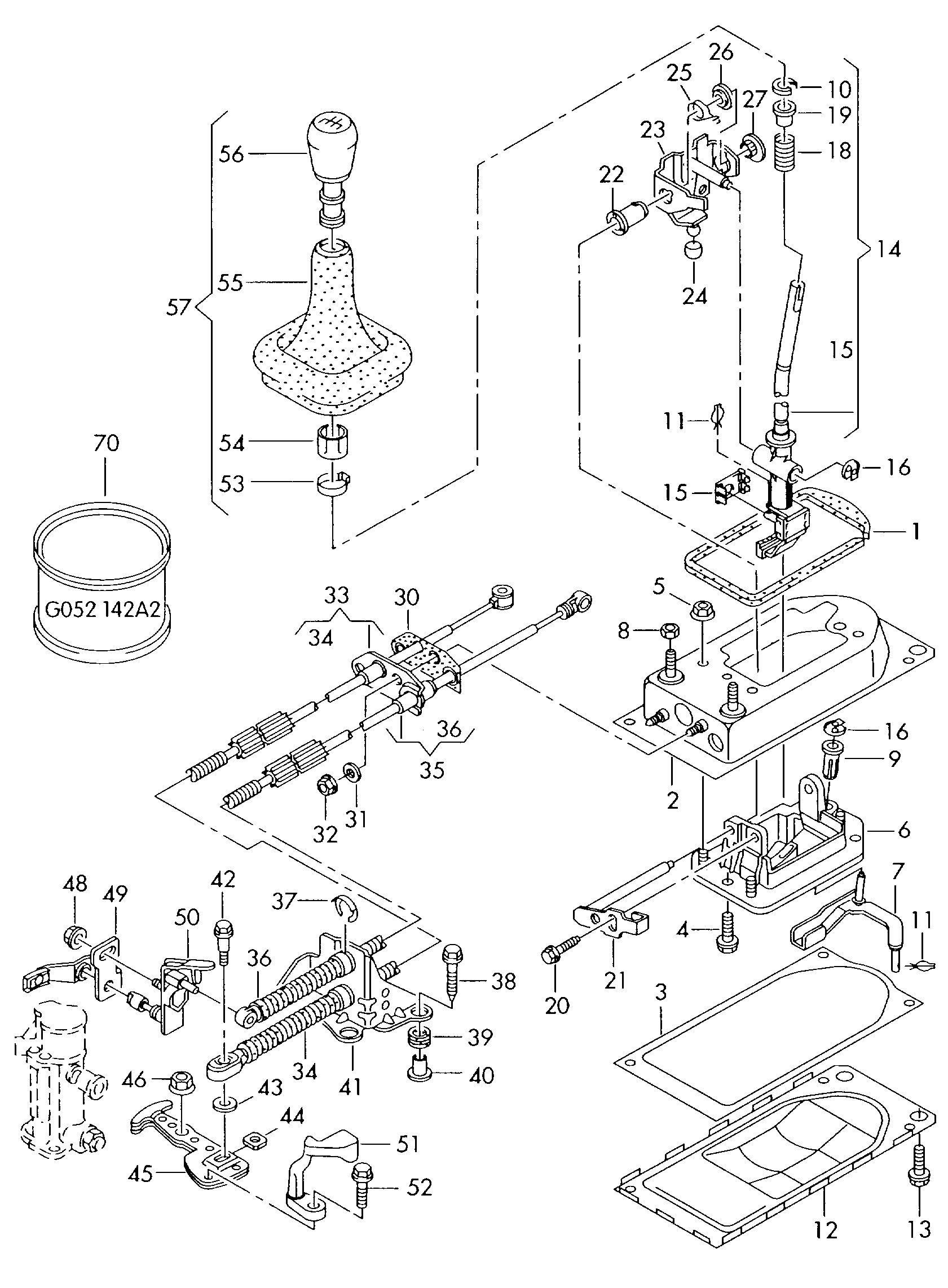 Seat 357 711 590B - Втулка, шток вилки переключения передач onlydrive.pro