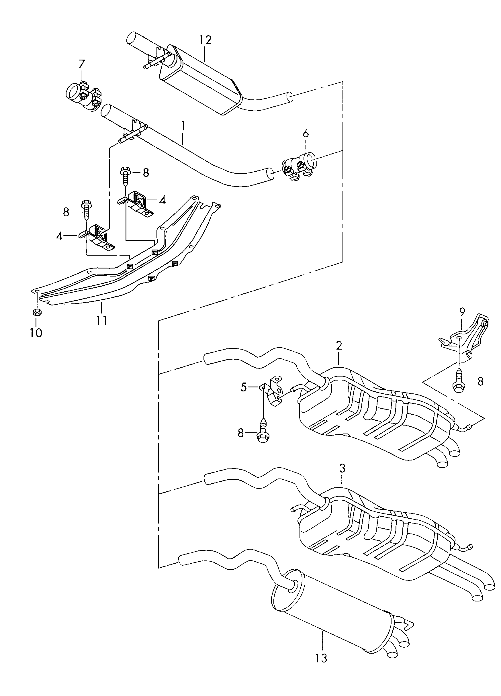 Seat 1J0253144D - Holding Bracket, silencer onlydrive.pro