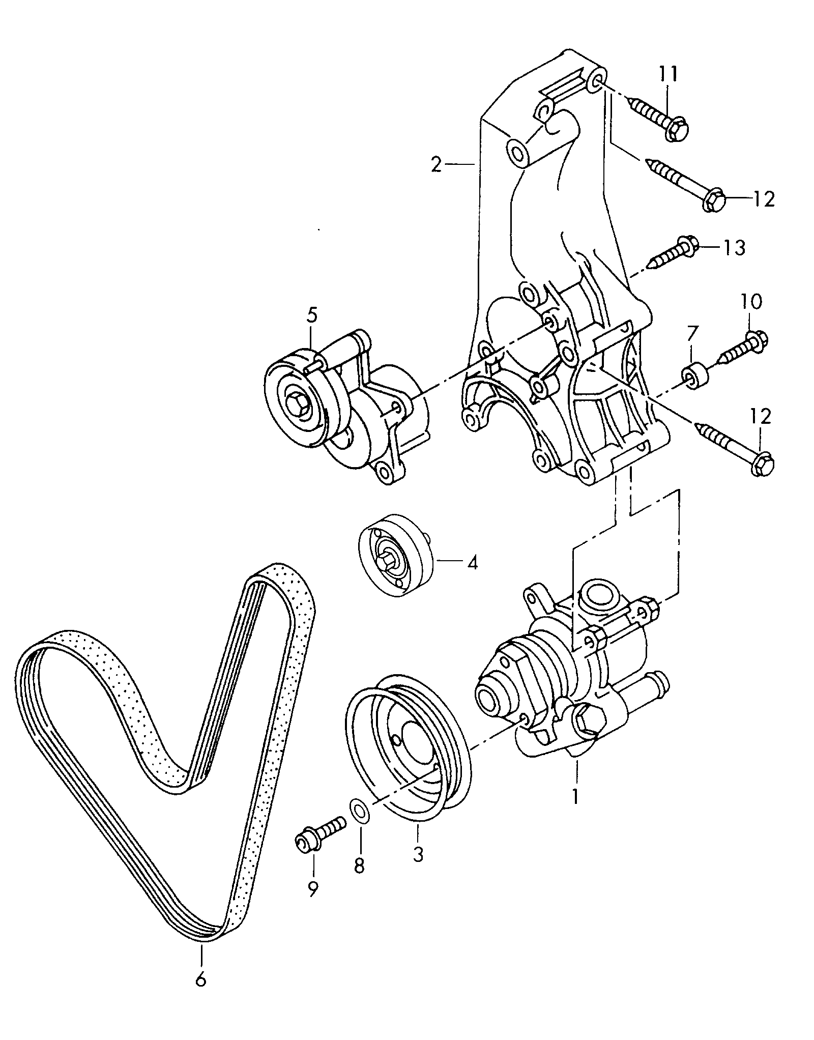 VAG 032145276 - Pulley, v-ribbed belt onlydrive.pro