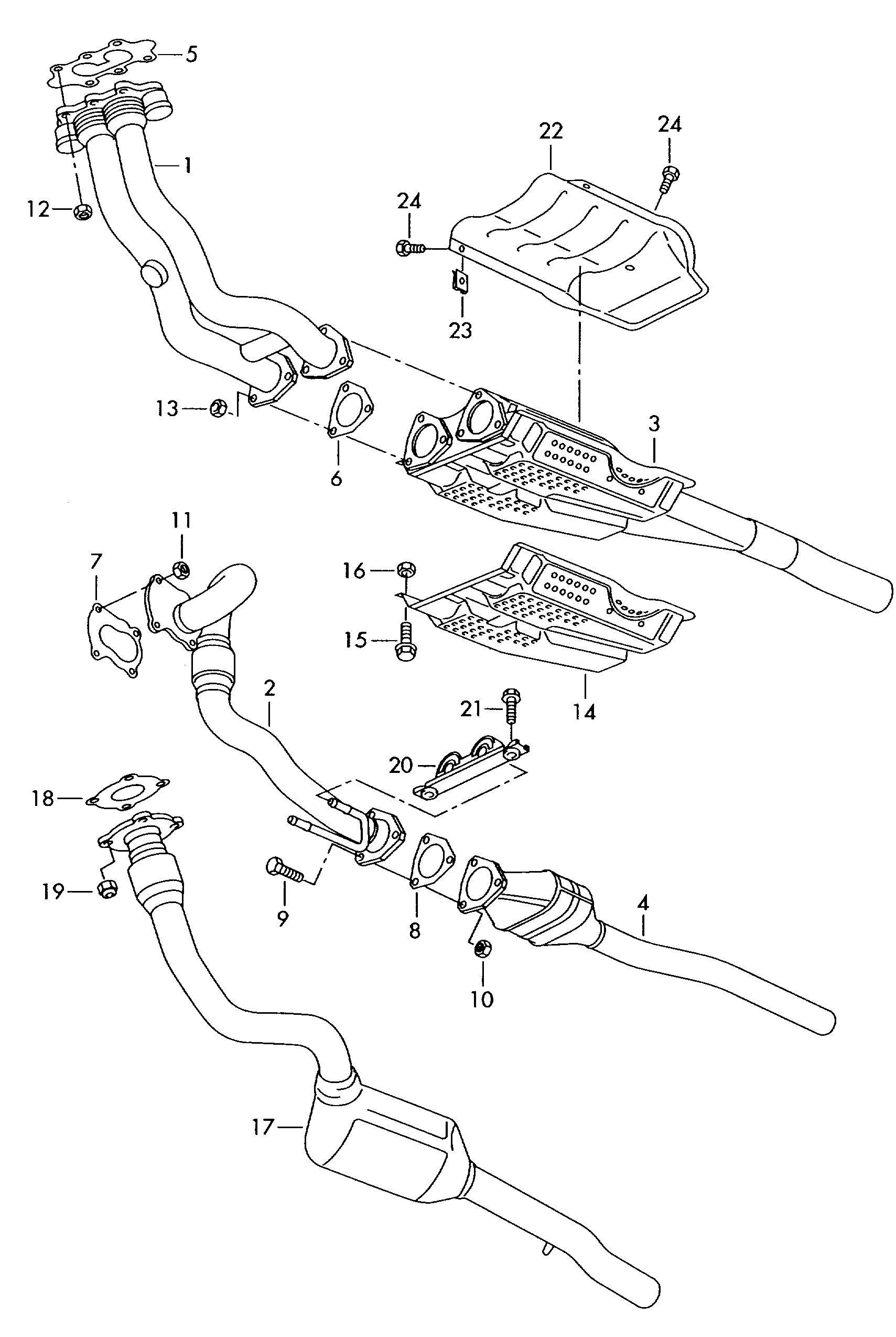 Seat 1J0253115L - Gasket, exhaust pipe onlydrive.pro