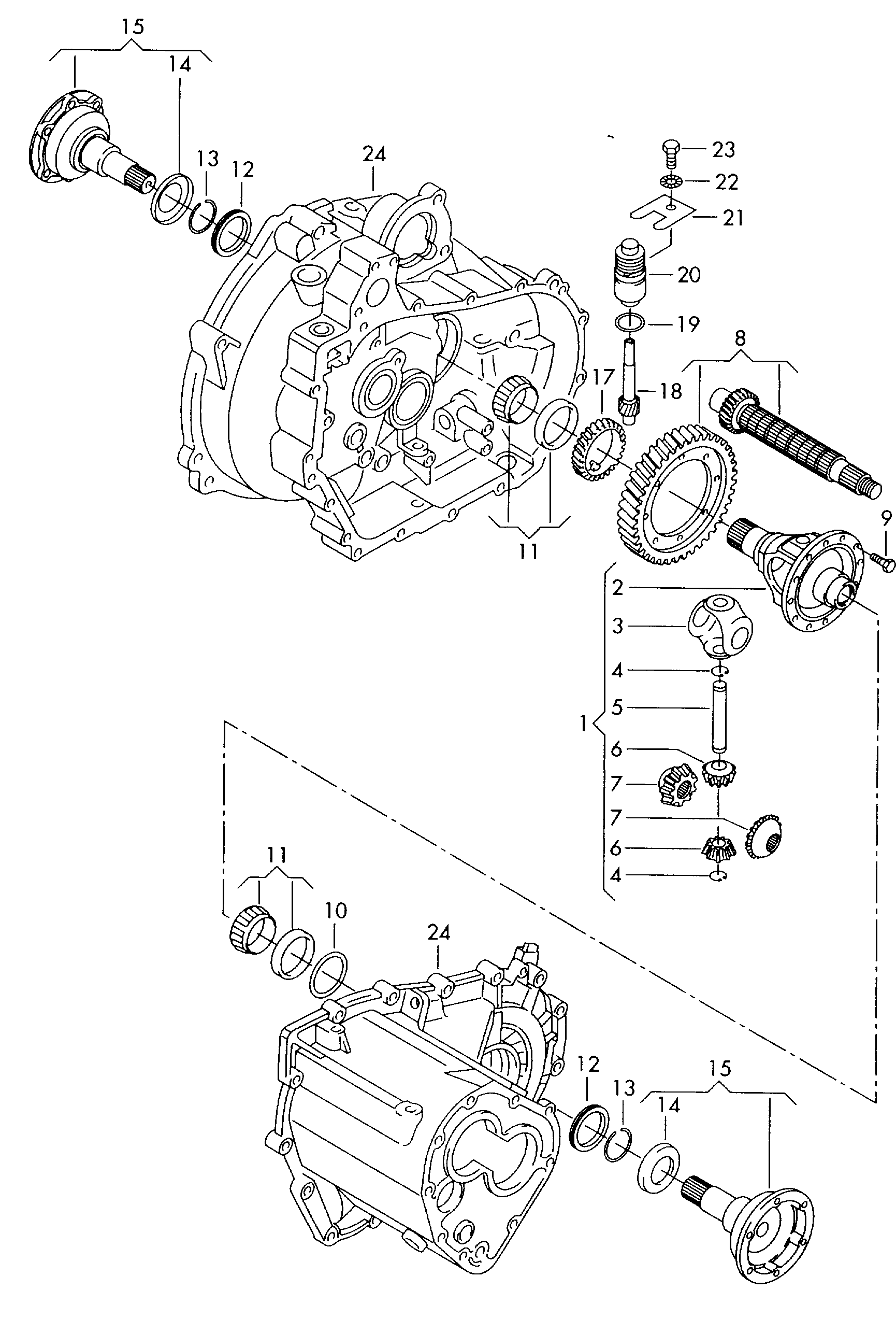 VW 002 301 227 E - Shaft Seal, manual transmission onlydrive.pro