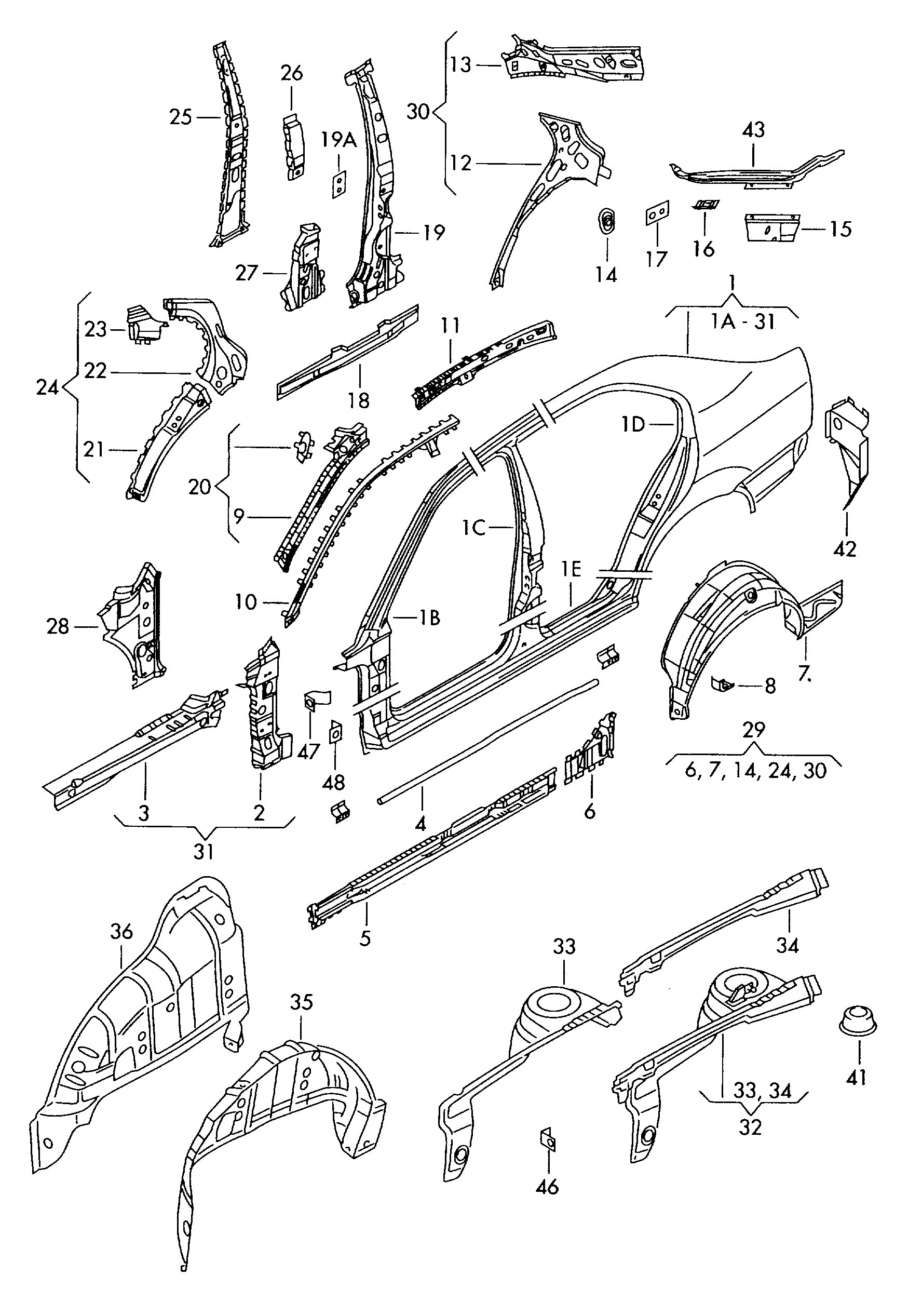 Skoda 1U0802123D - A-Pillar onlydrive.pro