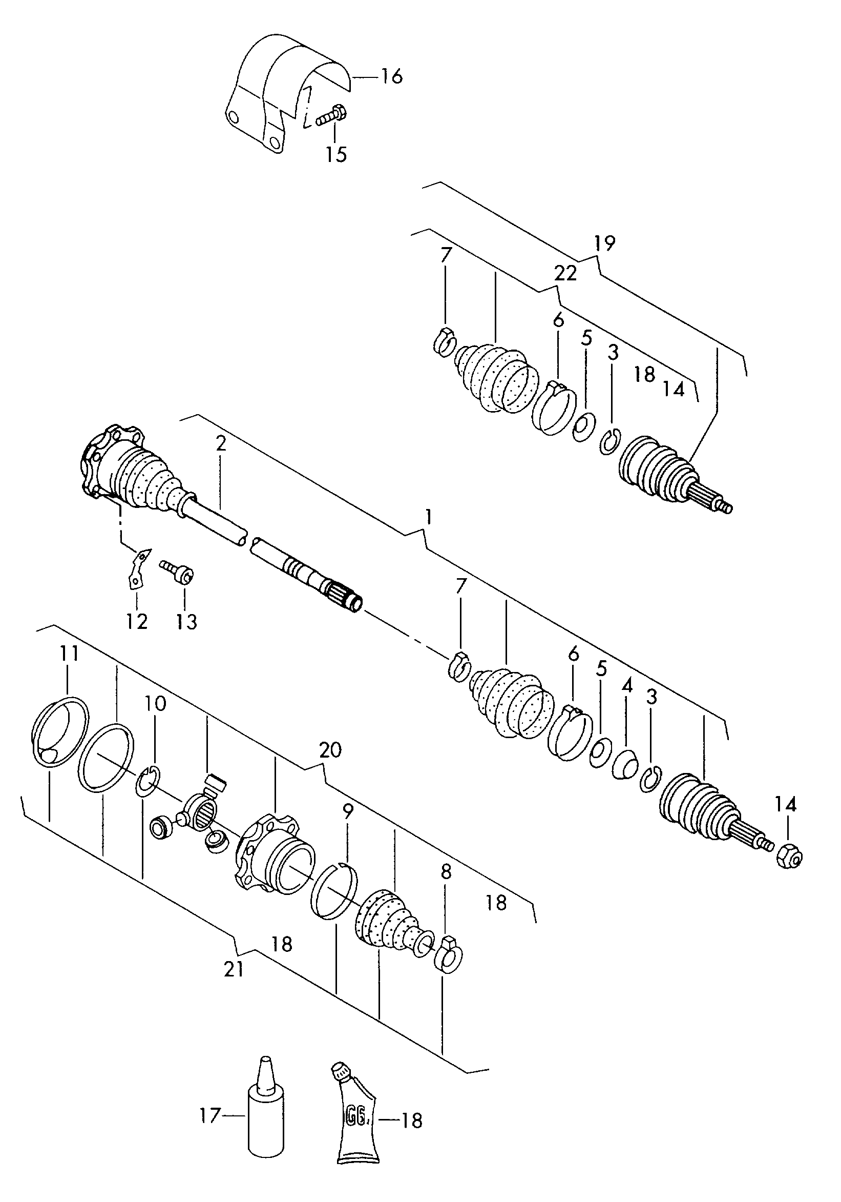 VW 1K0 498 203 - Bellow, drive shaft onlydrive.pro