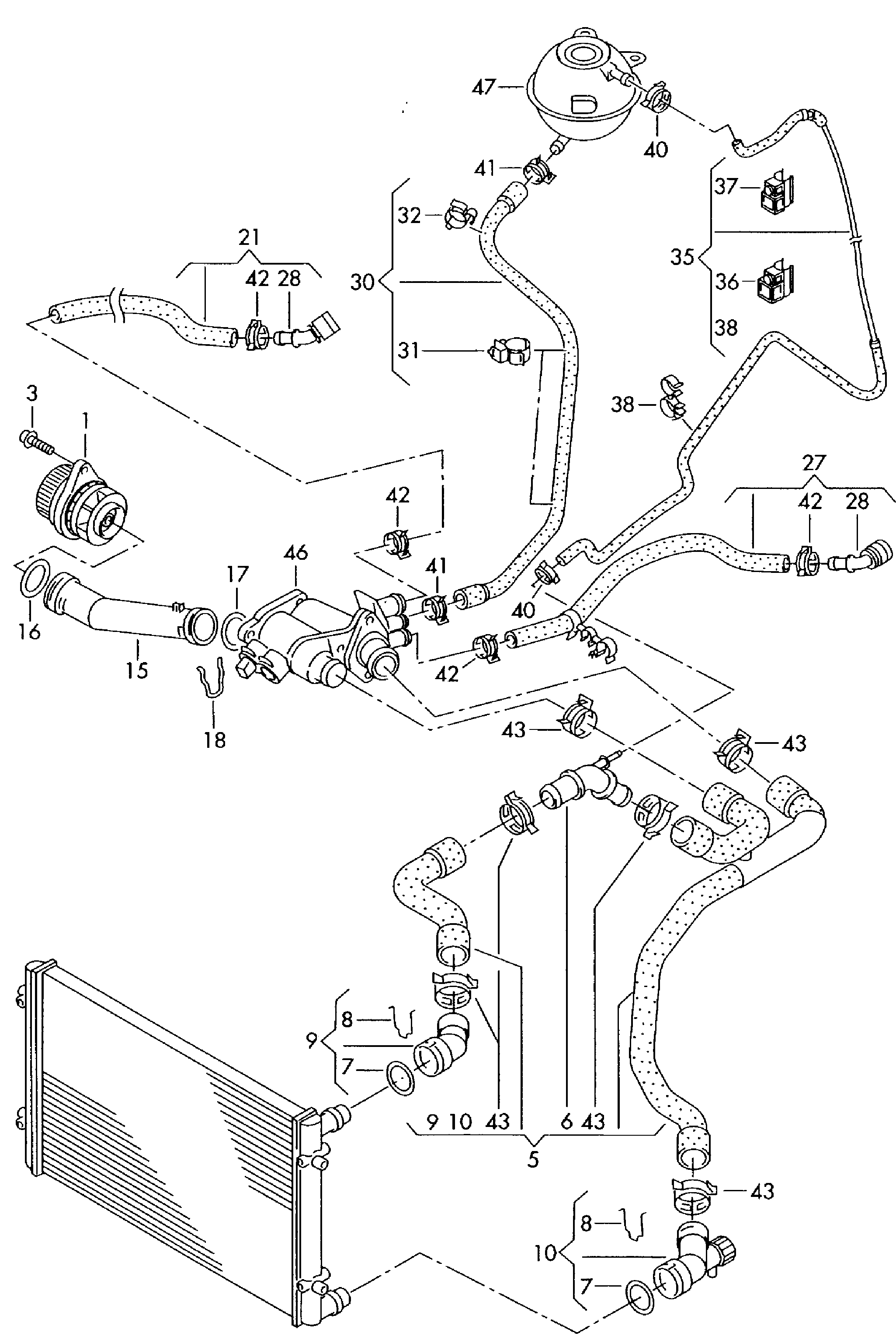 Seat 030 121 008 D - Vesipumppu onlydrive.pro