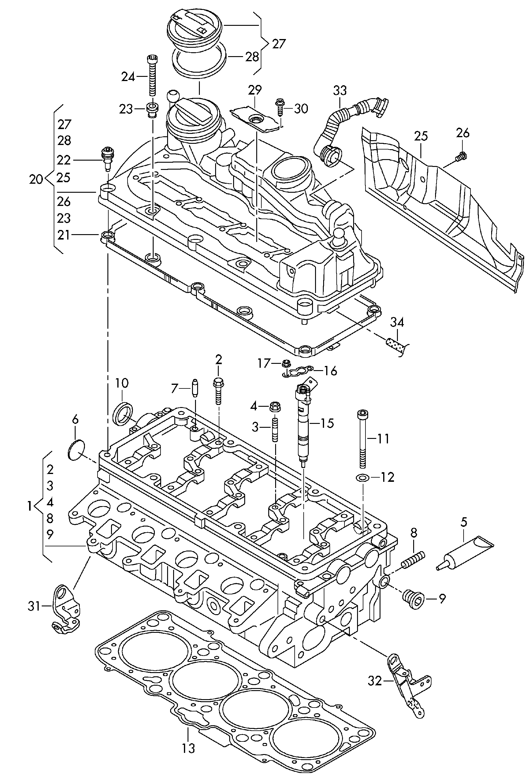 Seat 03L 103 483 - Gasket, cylinder head cover onlydrive.pro