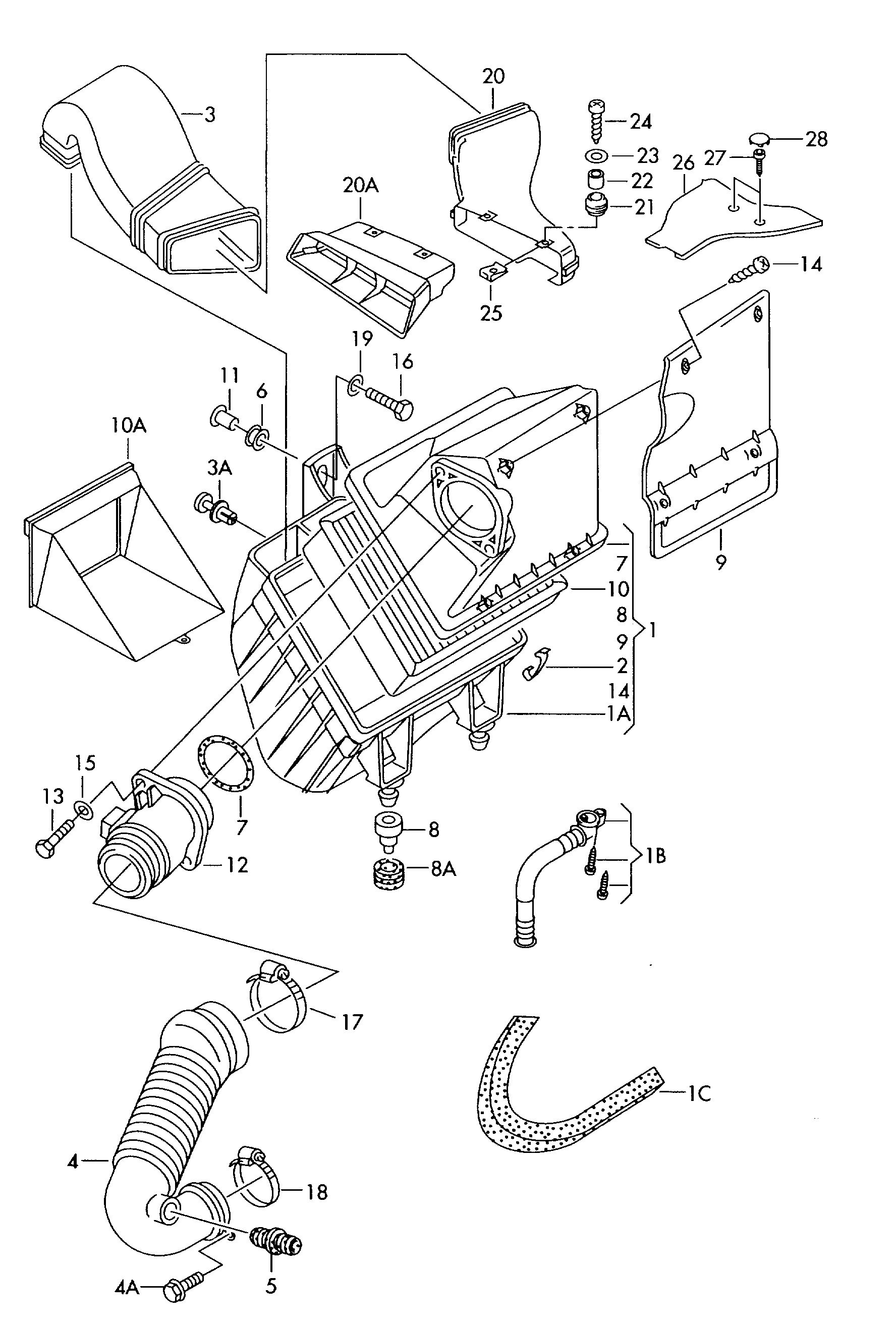 VAG 074906461B - Air Mass Sensor onlydrive.pro