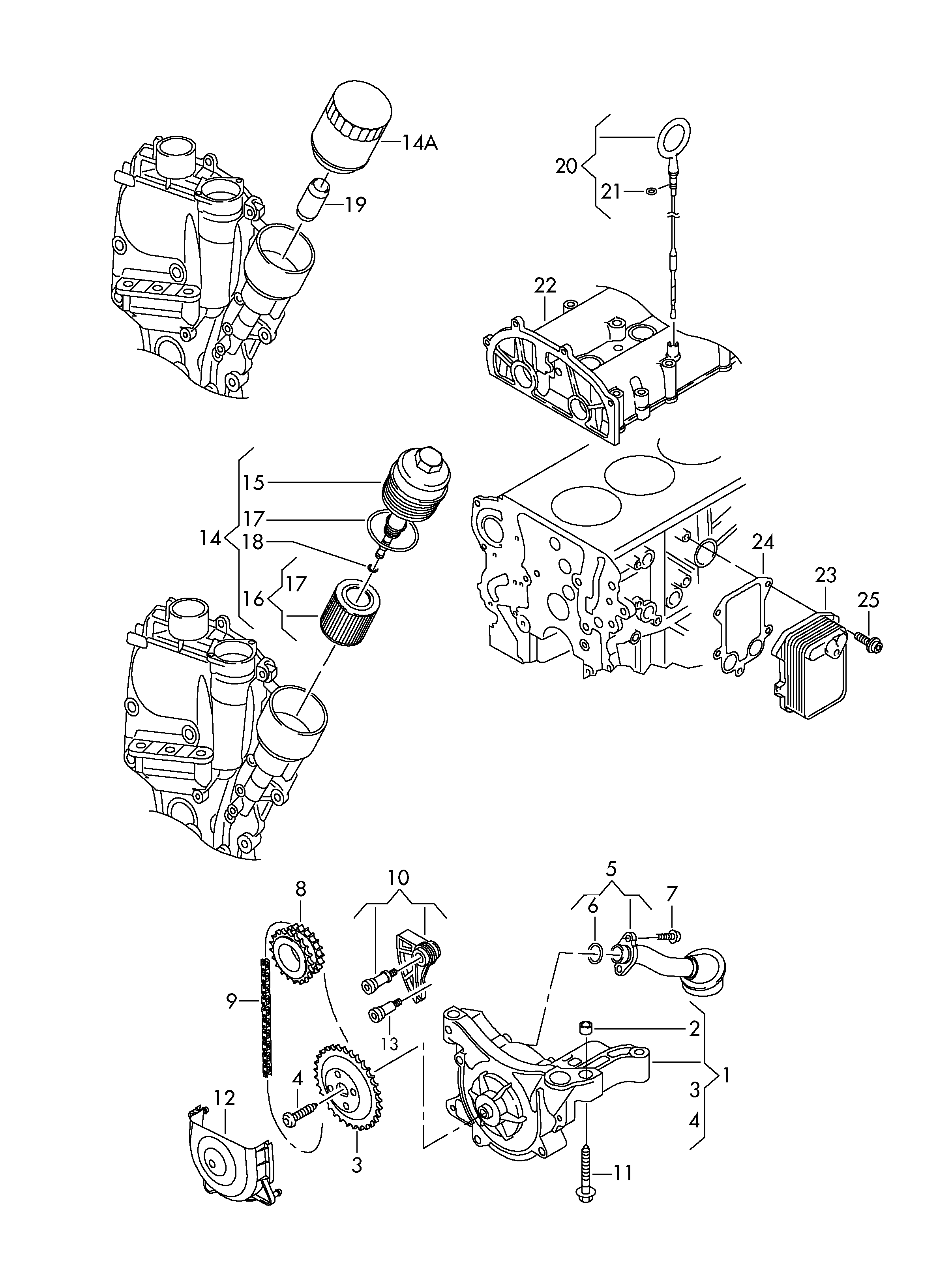 VW 03C 115 433B - Крышка, корпус масляного фильтра onlydrive.pro