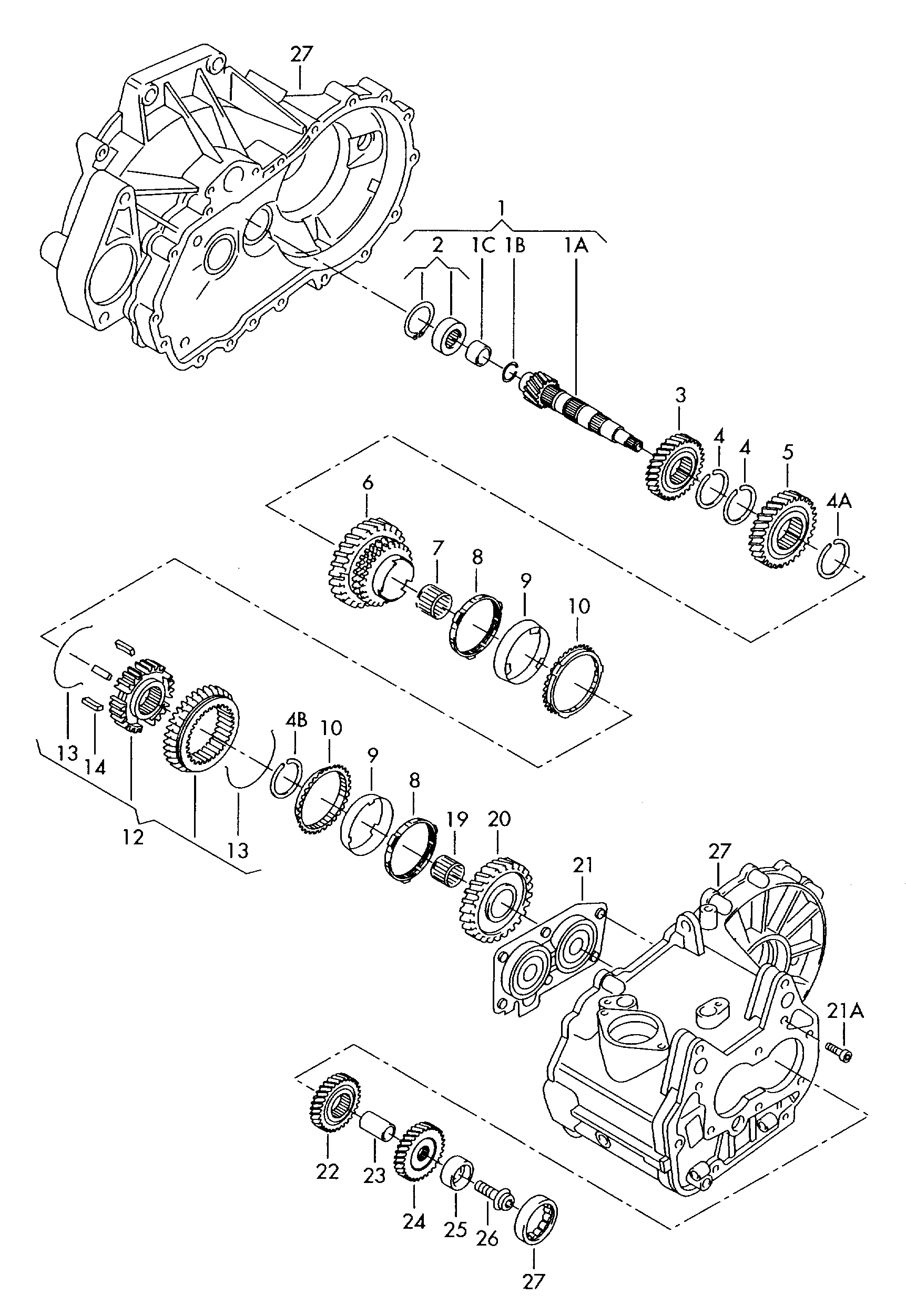 Seat 0AJ 311 206 B - Bearing, manual transmission onlydrive.pro