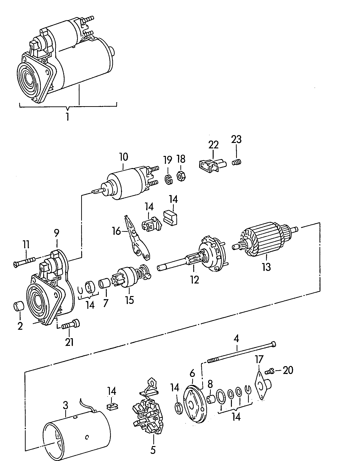 VW 02T 911 335 A - Bendix, starter pinion onlydrive.pro