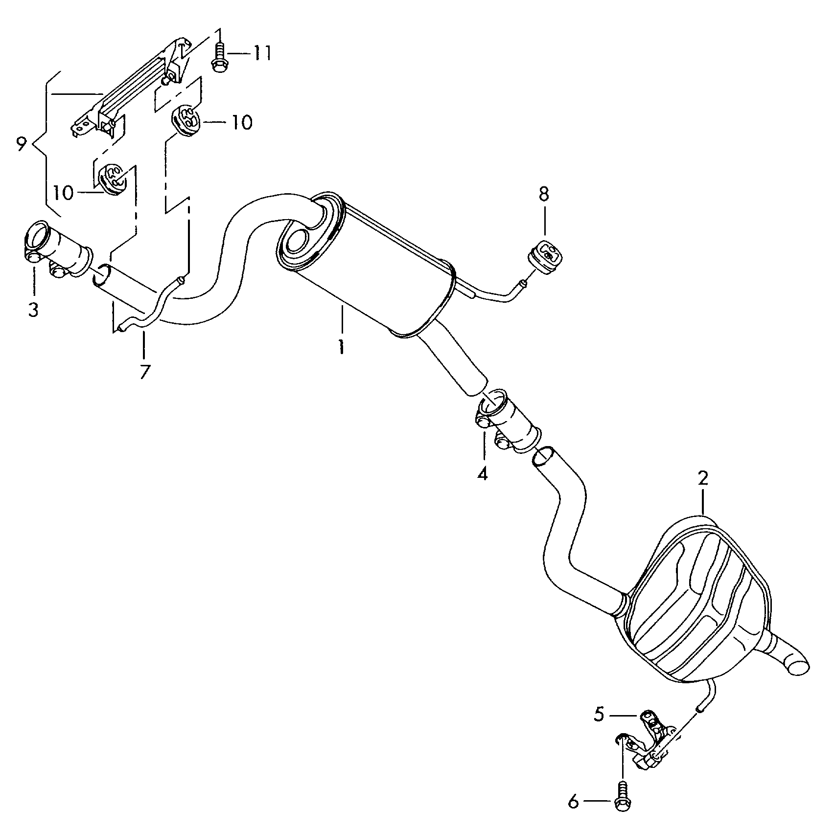 Skoda 1K0 253 141L - Putkenliitin, pakoputkisto onlydrive.pro