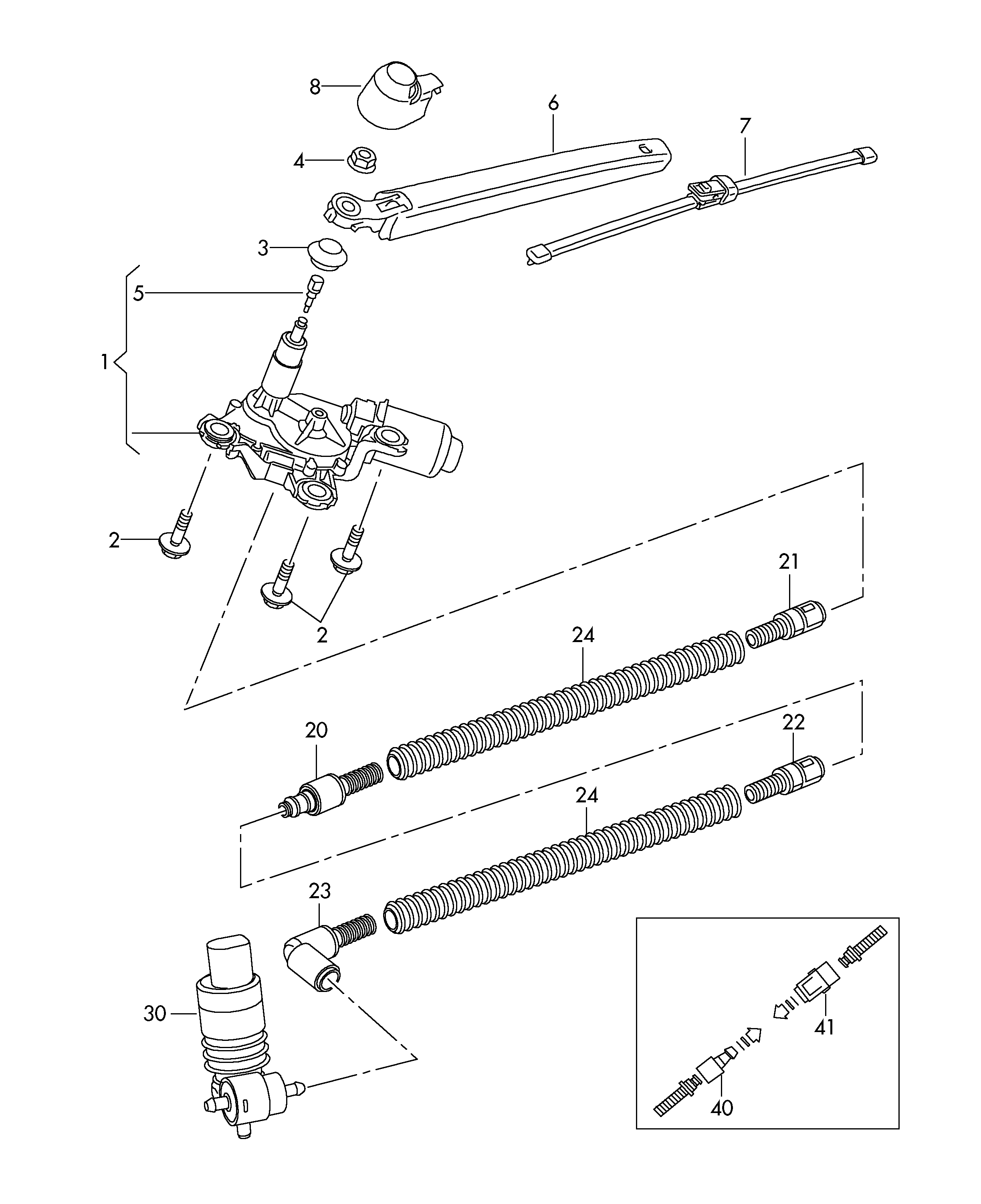 VAG 6Q6 955 435D - Pyyhkijänvarsisarja onlydrive.pro