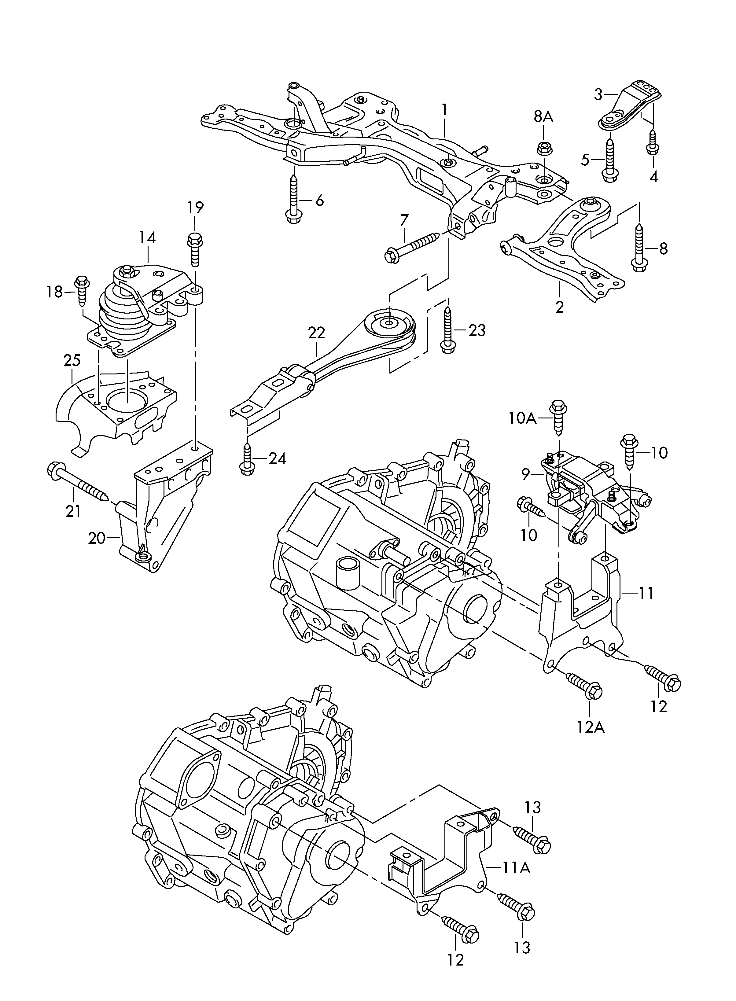 Seat 6R0199555 - Mounting, manual transmission onlydrive.pro