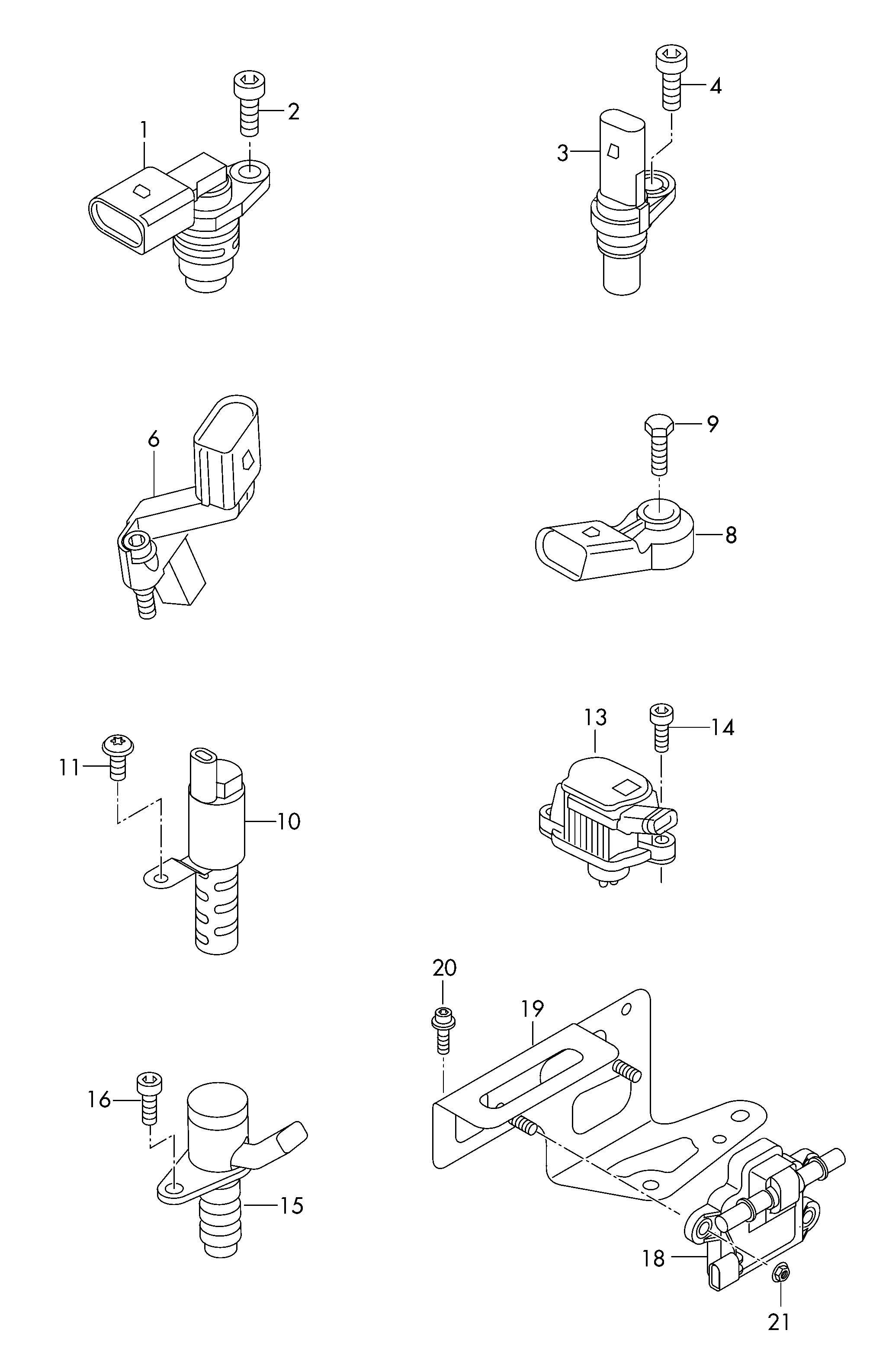 Seat 04C 907 601 - Tunnistin, nokka-akselin ajoitus onlydrive.pro