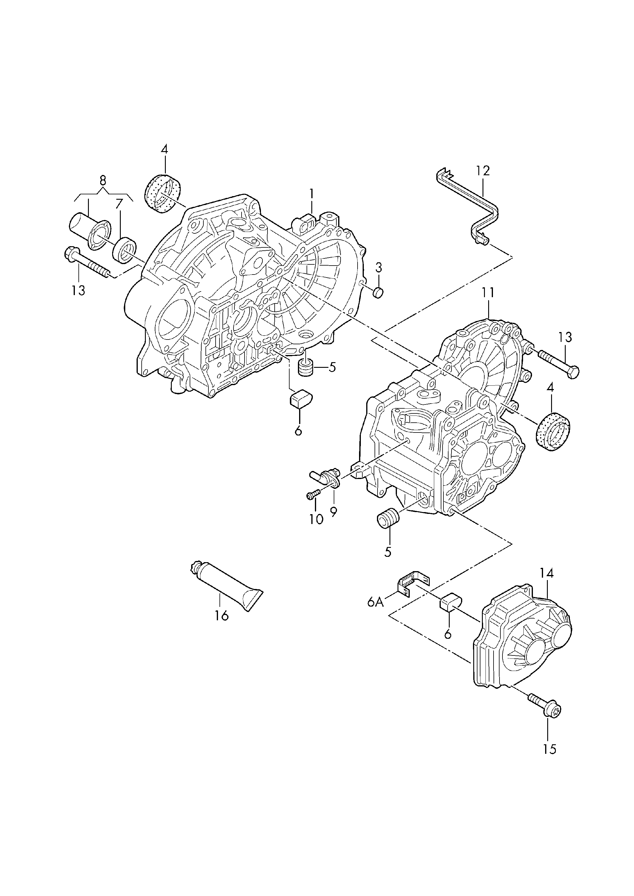 Skoda 02A 141 180 A - Guide Tube, clutch onlydrive.pro