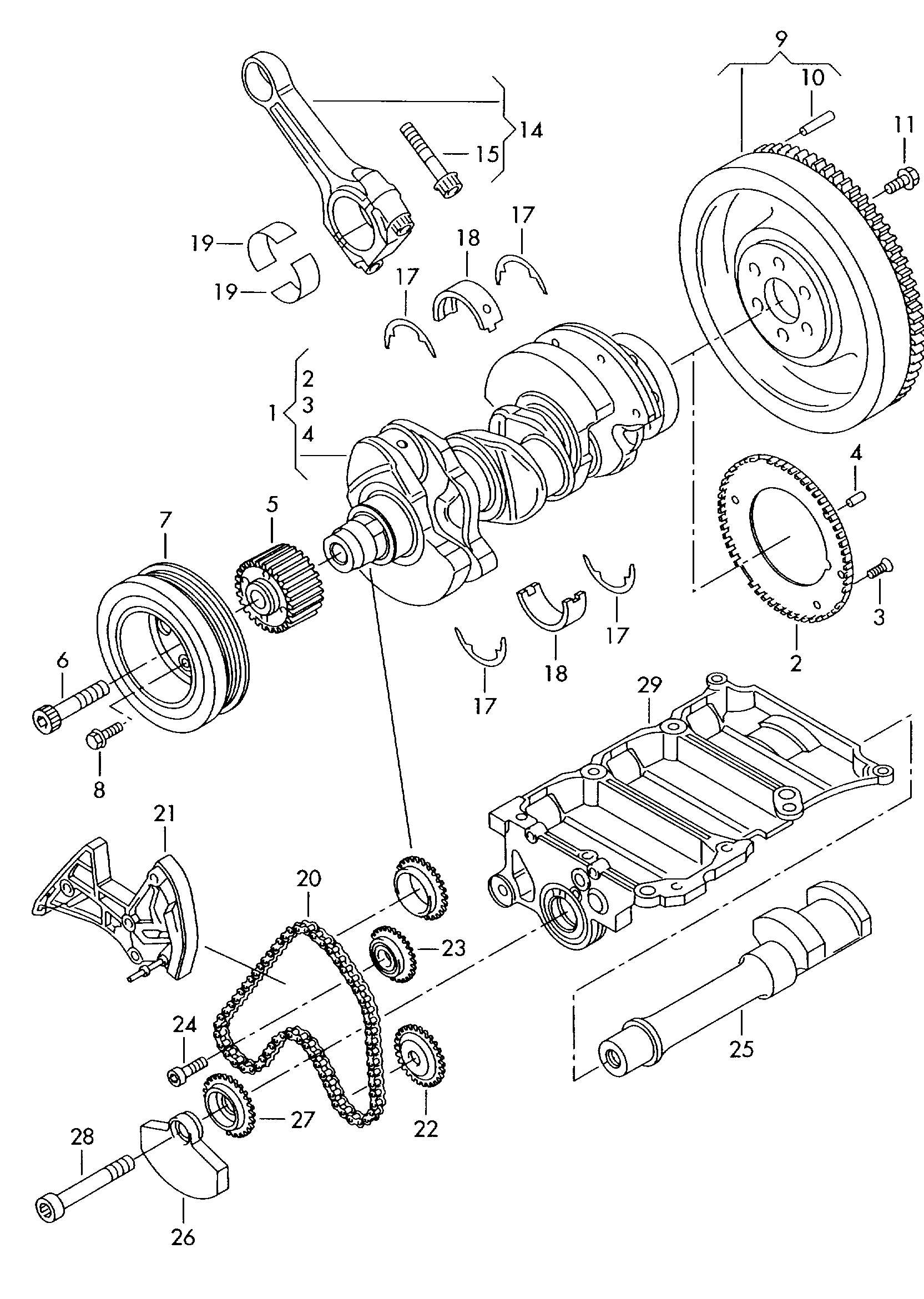 Seat 045 105 243 C - Piedziņas skriemelis, Kloķvārpsta onlydrive.pro