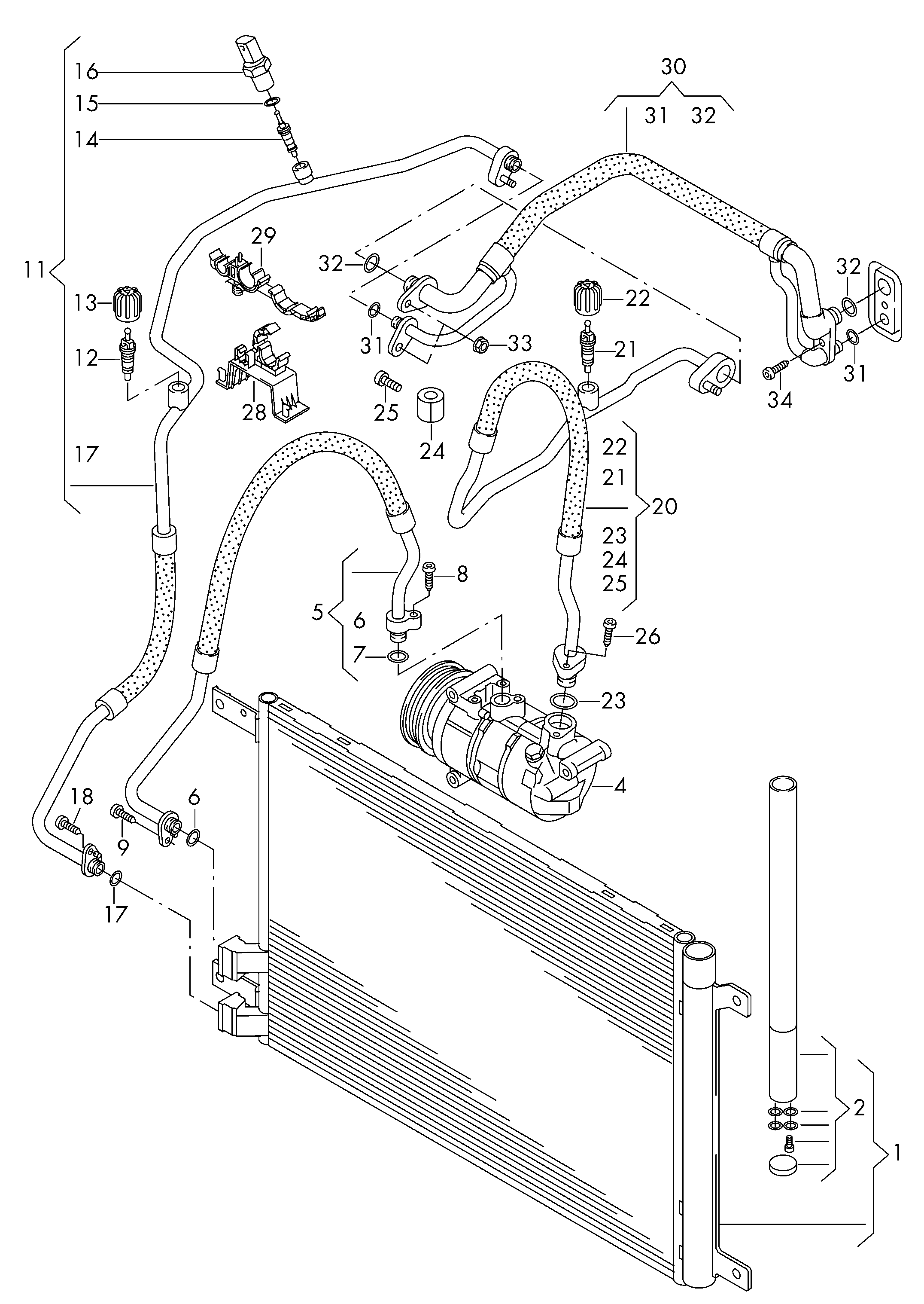 Porsche 4H0959126A - Painekytkin, ilmastointilaite onlydrive.pro