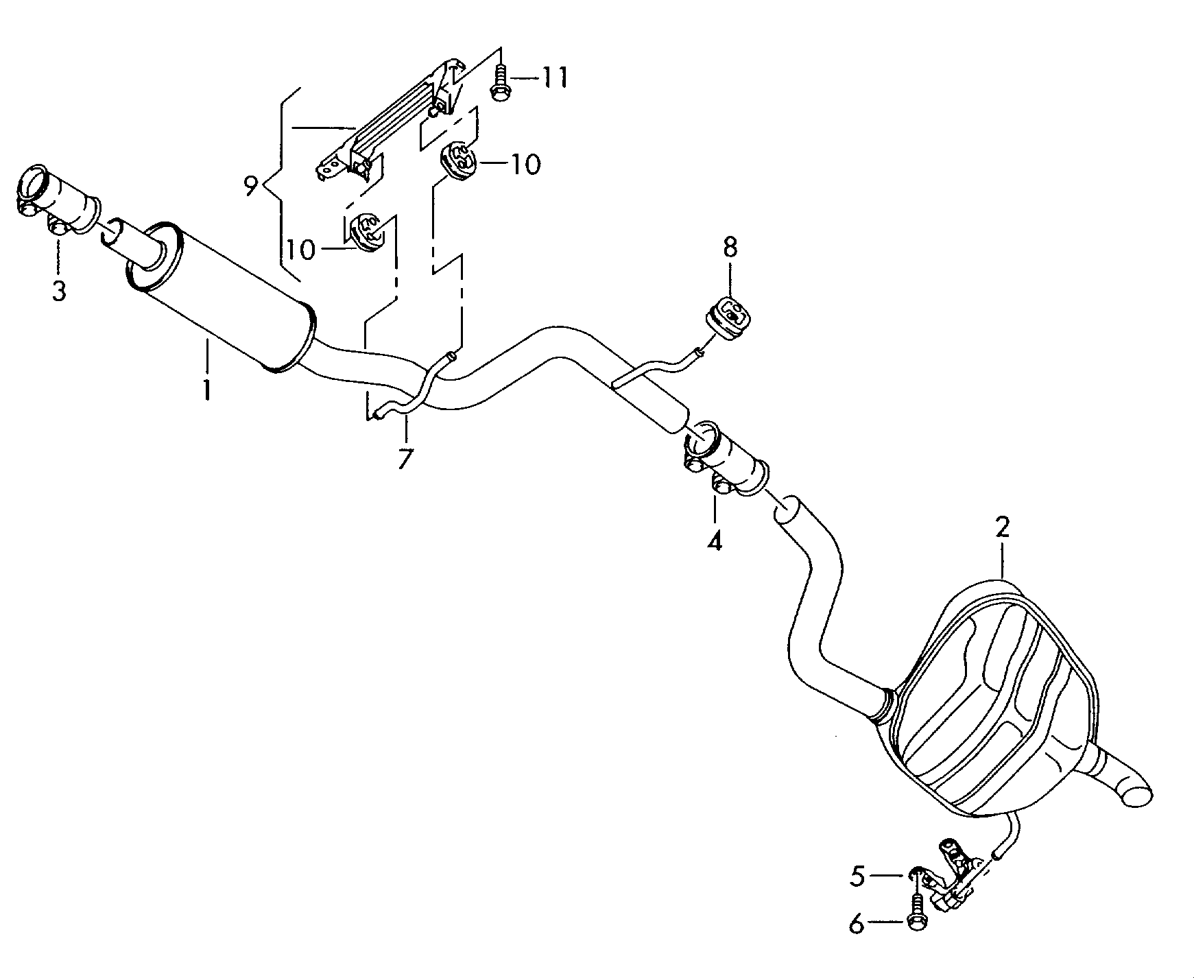 Seat 1K0253141K - Toruühendus,väljalaskesüsteem onlydrive.pro