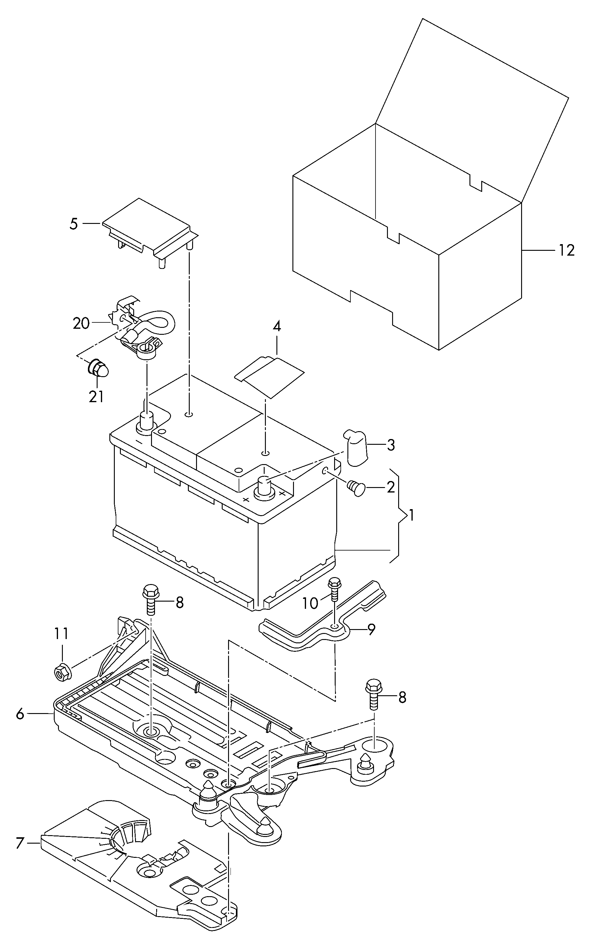 Seat 5Q0 915 181 C - Sensor, battery management onlydrive.pro