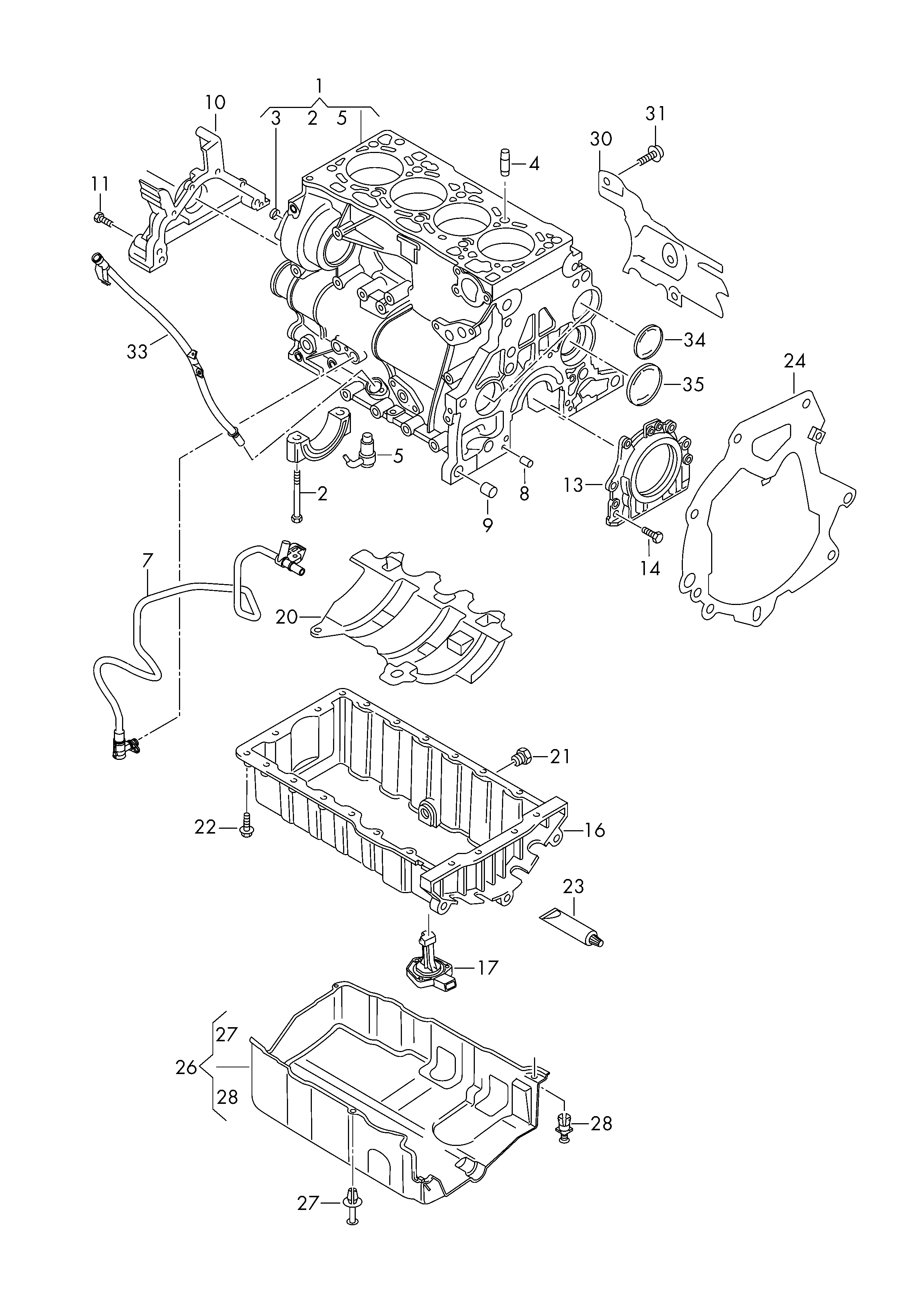 Skoda 04L 103 151 - Shaft Seal, crankshaft onlydrive.pro