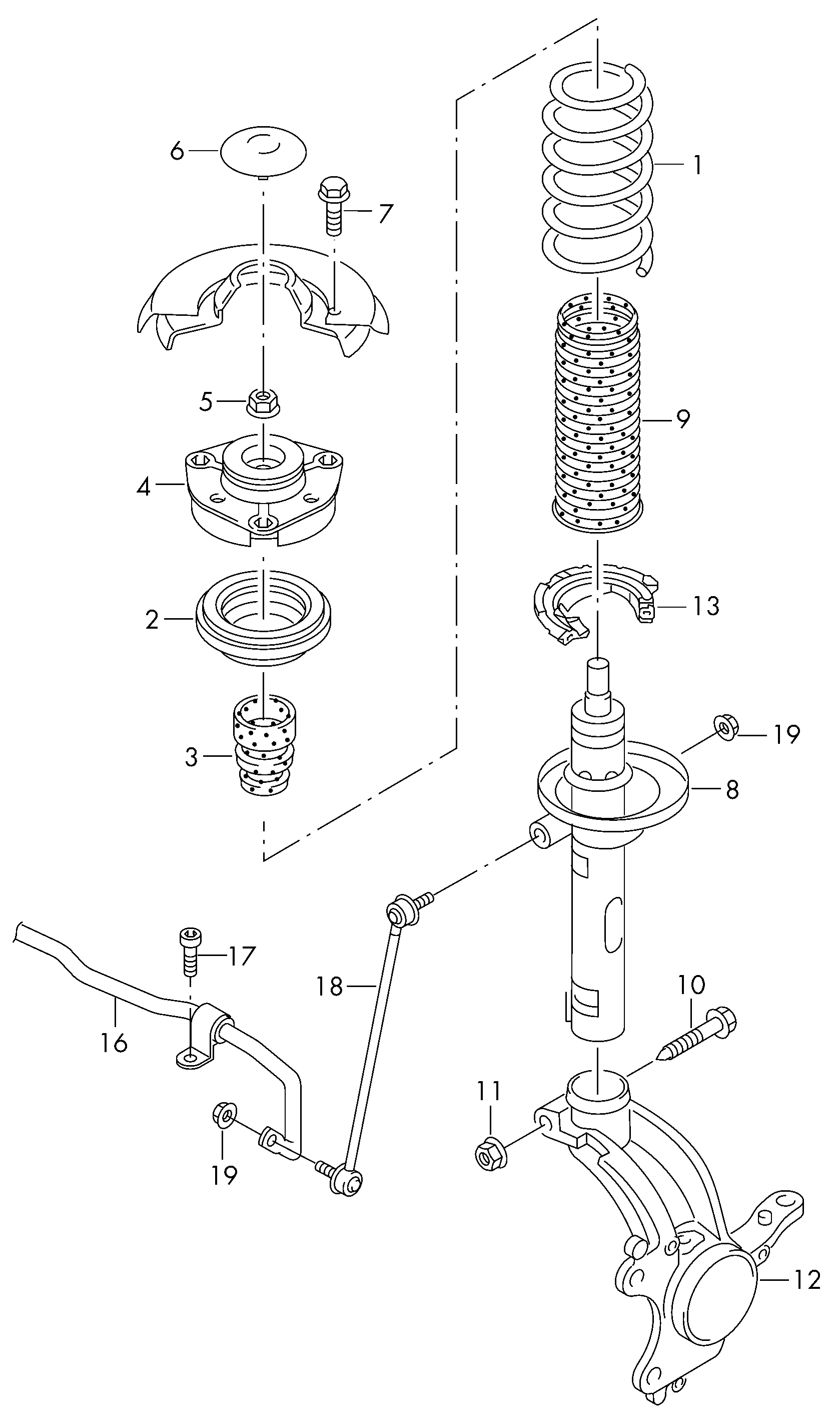 Skoda 5Q0 411 315 A - Stabilisaator,Stabilisaator onlydrive.pro