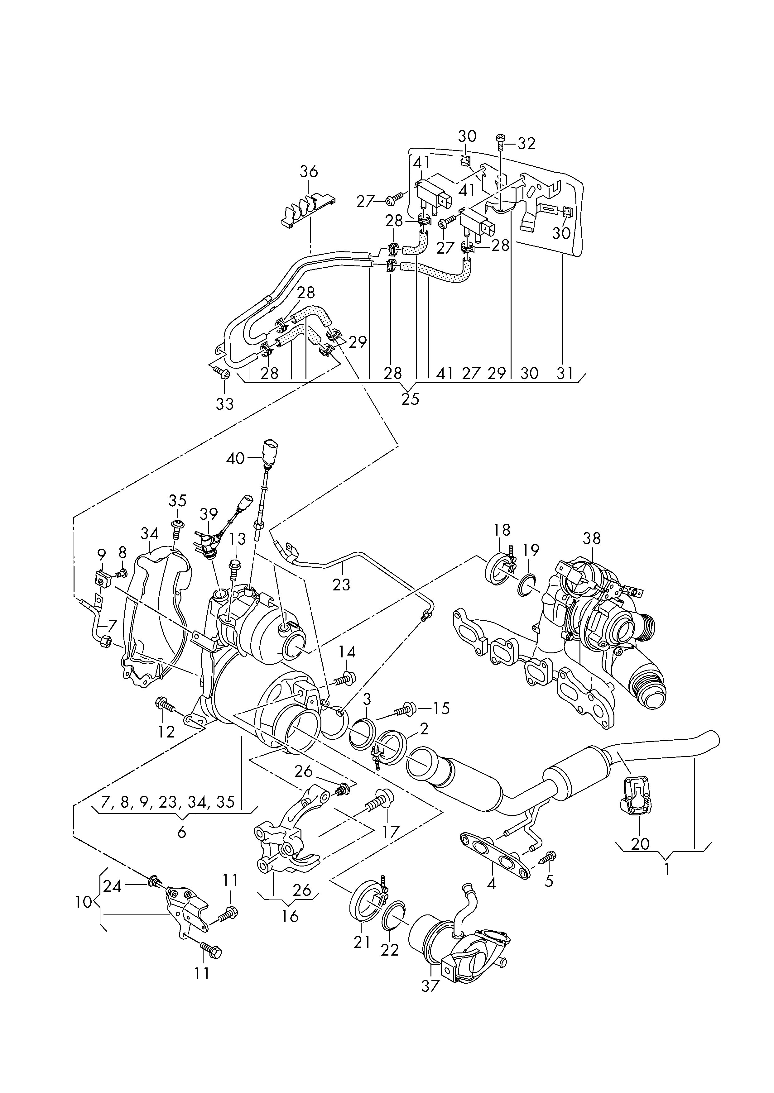 VAG 04L253115A - Blīve, Izplūdes caurule onlydrive.pro