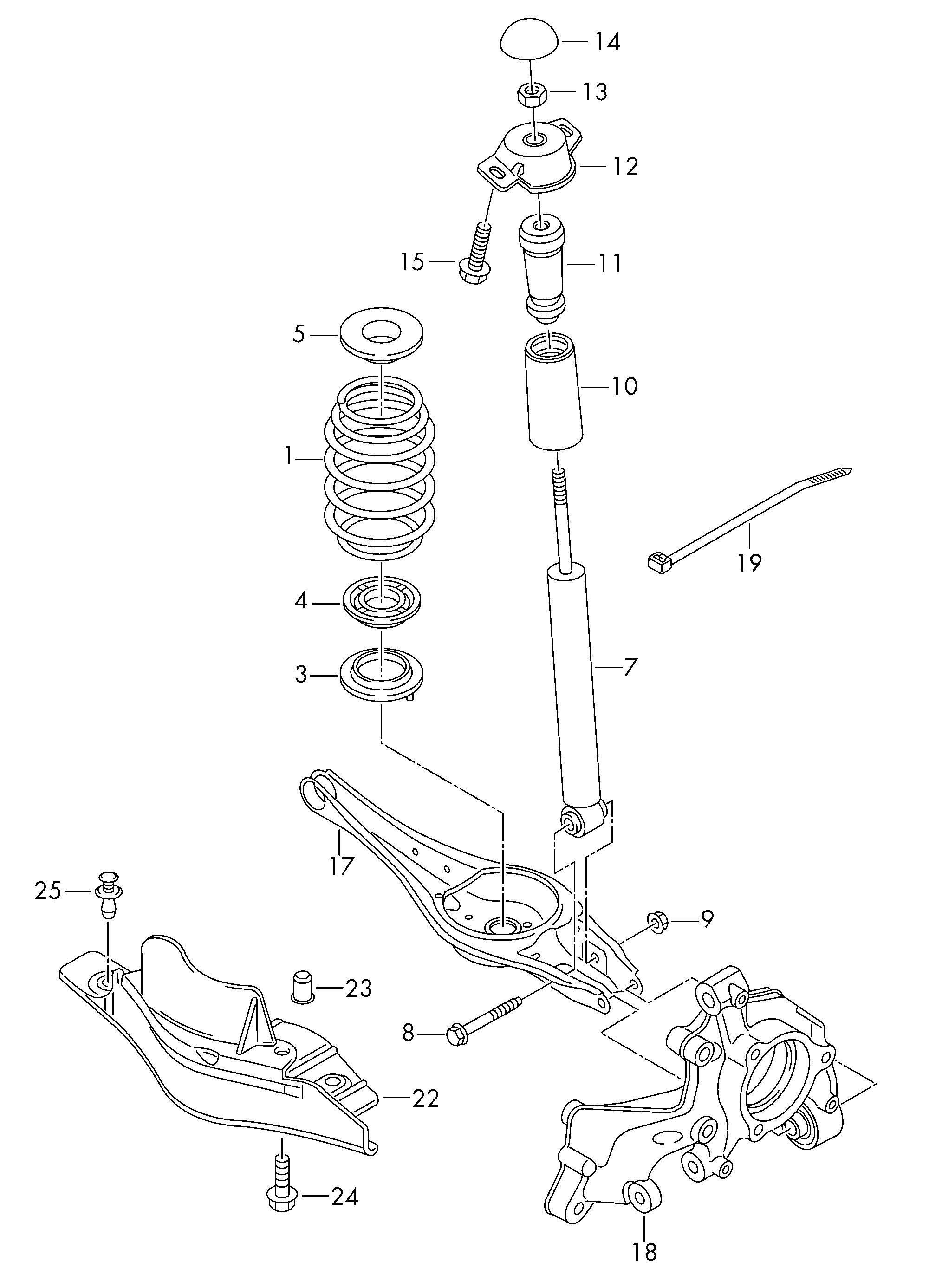 Seat 5Q0 511 357 H - Gājiena ierobežotājs, Atsperojums onlydrive.pro