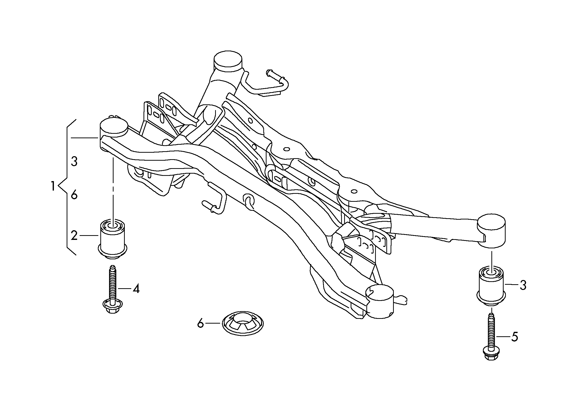 Seat 5Q0 505 145 F - Mounting, axle beam onlydrive.pro