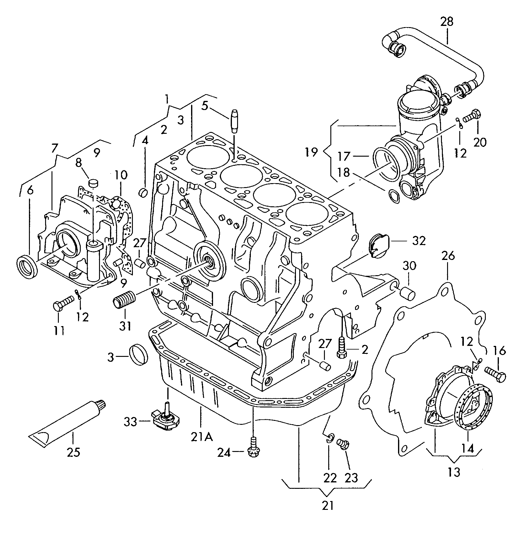 Seat 030 103 171 L - Akselitiiviste, kampiakseli onlydrive.pro