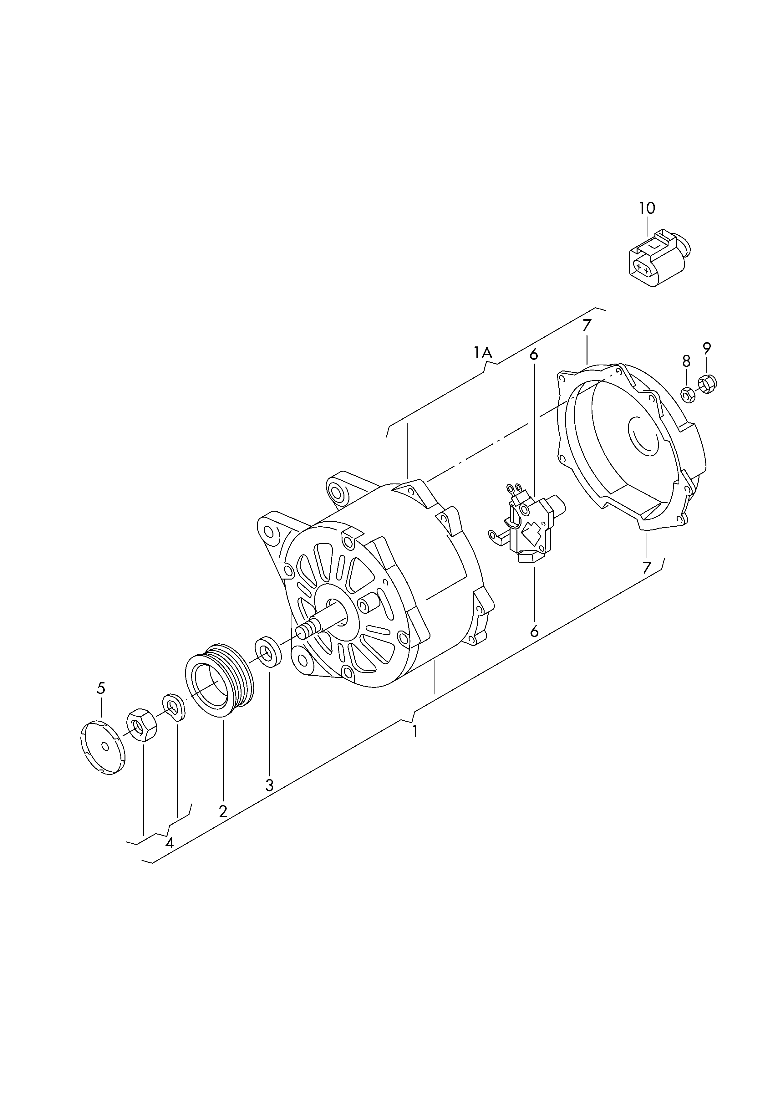 Seat 03C 903 119 F - Skriemulys, kintamosios srovės generatorius onlydrive.pro