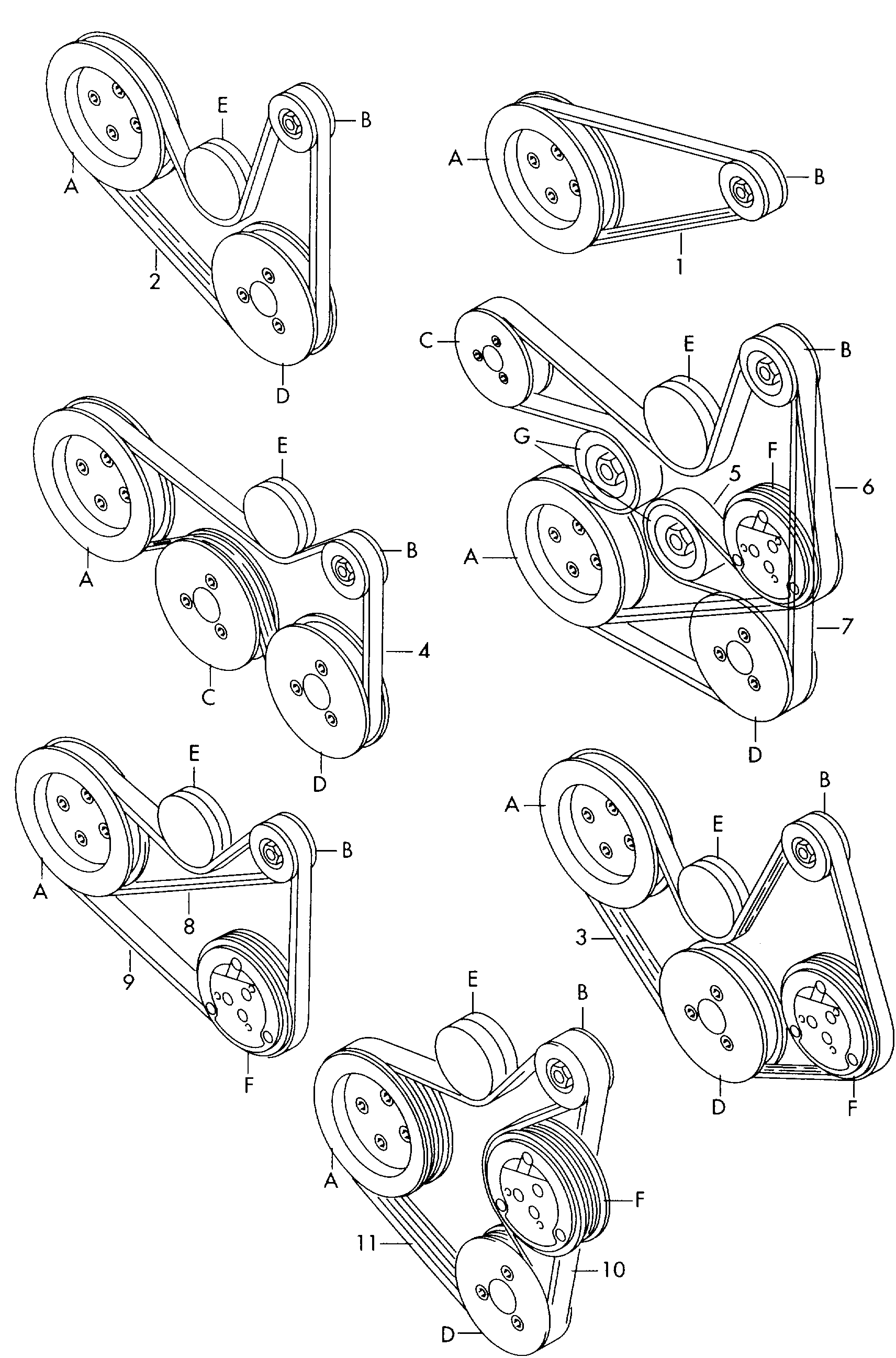 VAG 03F260849A - Ķīļrievu siksna onlydrive.pro