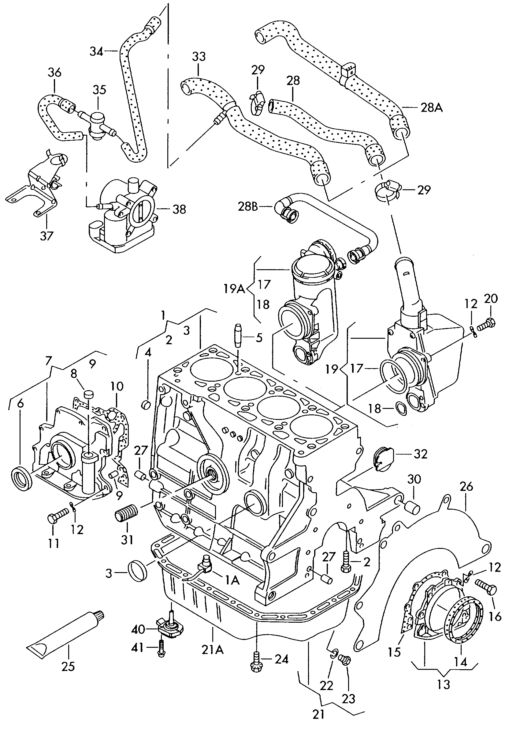 Seat 038103196 - Oil sump onlydrive.pro