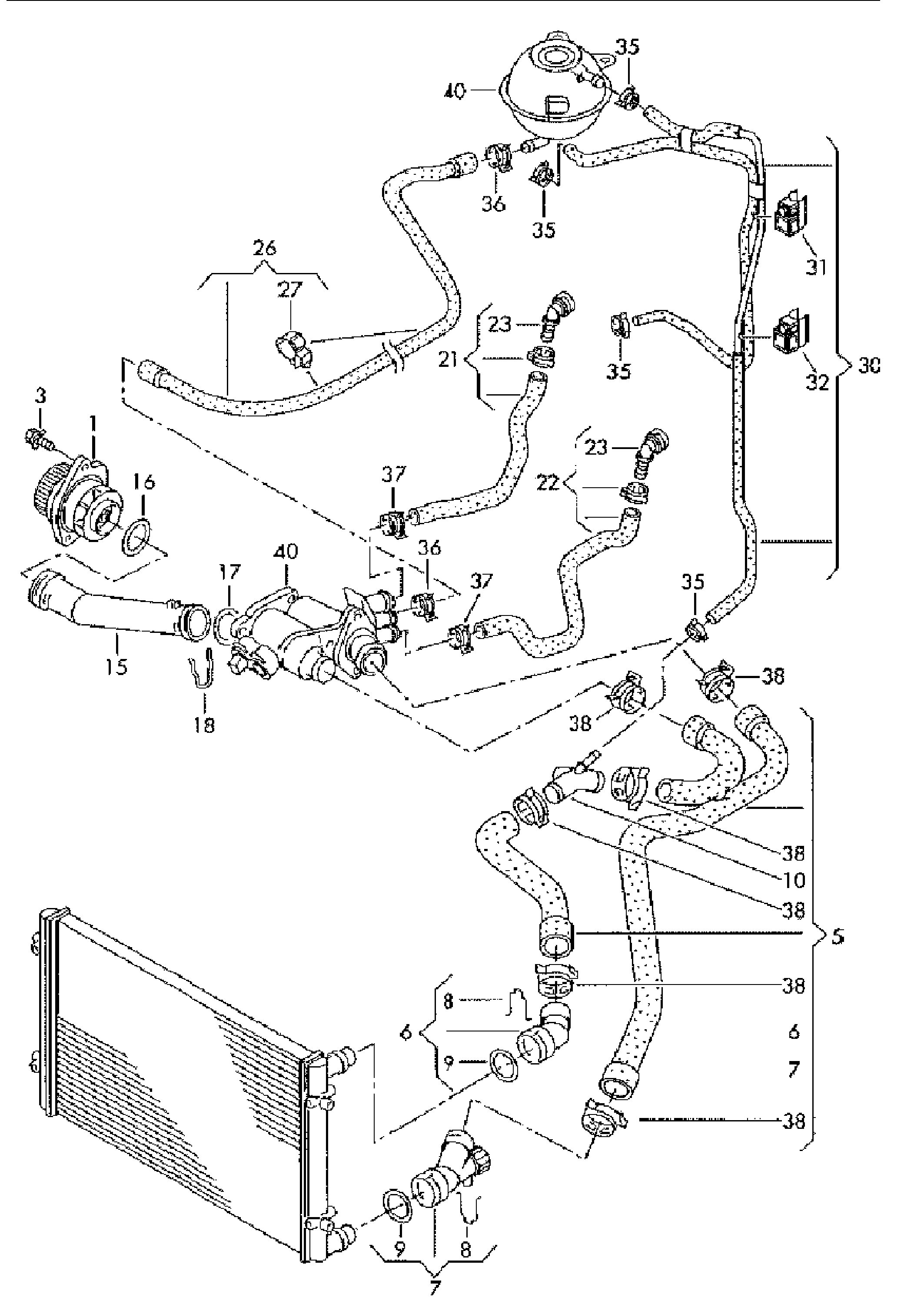 Skoda 032 121 065 D - Coolant Tube onlydrive.pro