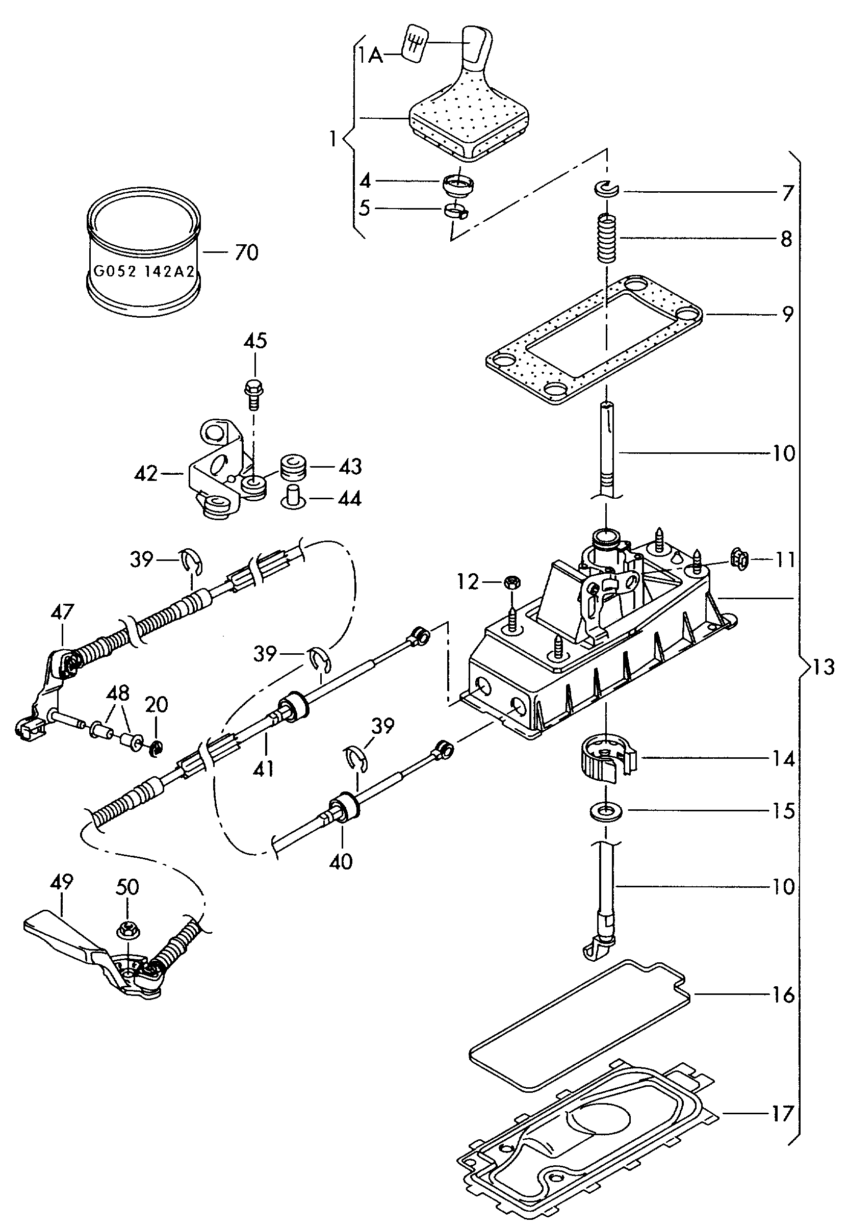 Seat 6Q0 711 202K - Repair Kit, gear lever onlydrive.pro