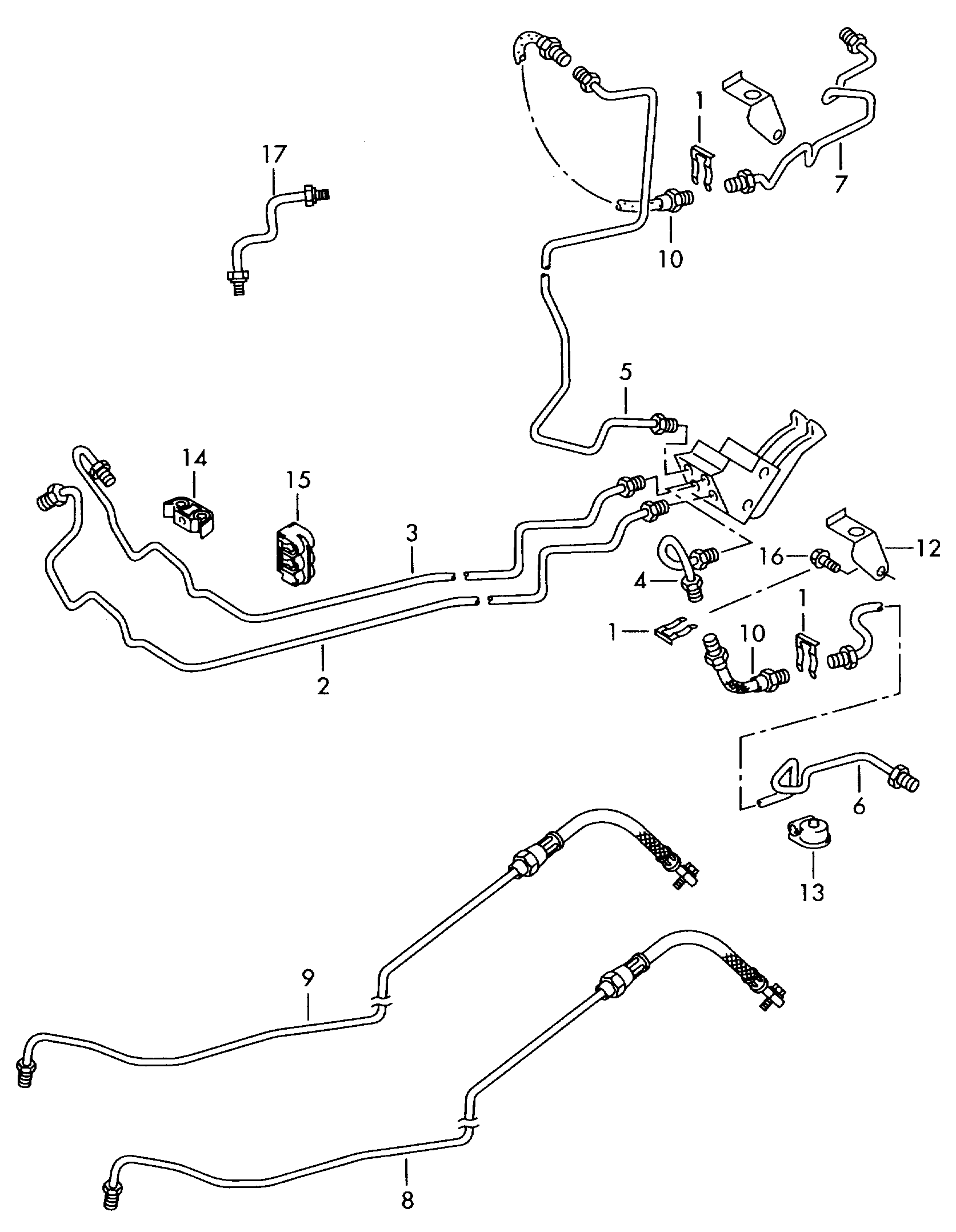 Seat 1J0 611 764 AD - Brake Hose onlydrive.pro