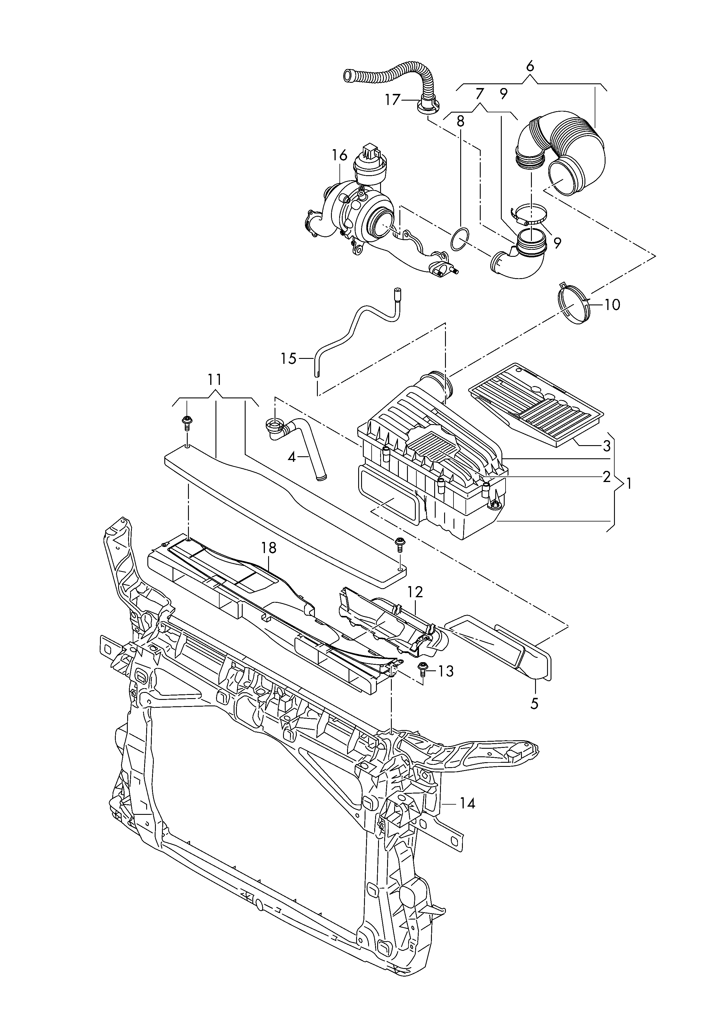 Seat 5Q0129635P - Šļūtene, Gaisa padeves sistēma onlydrive.pro