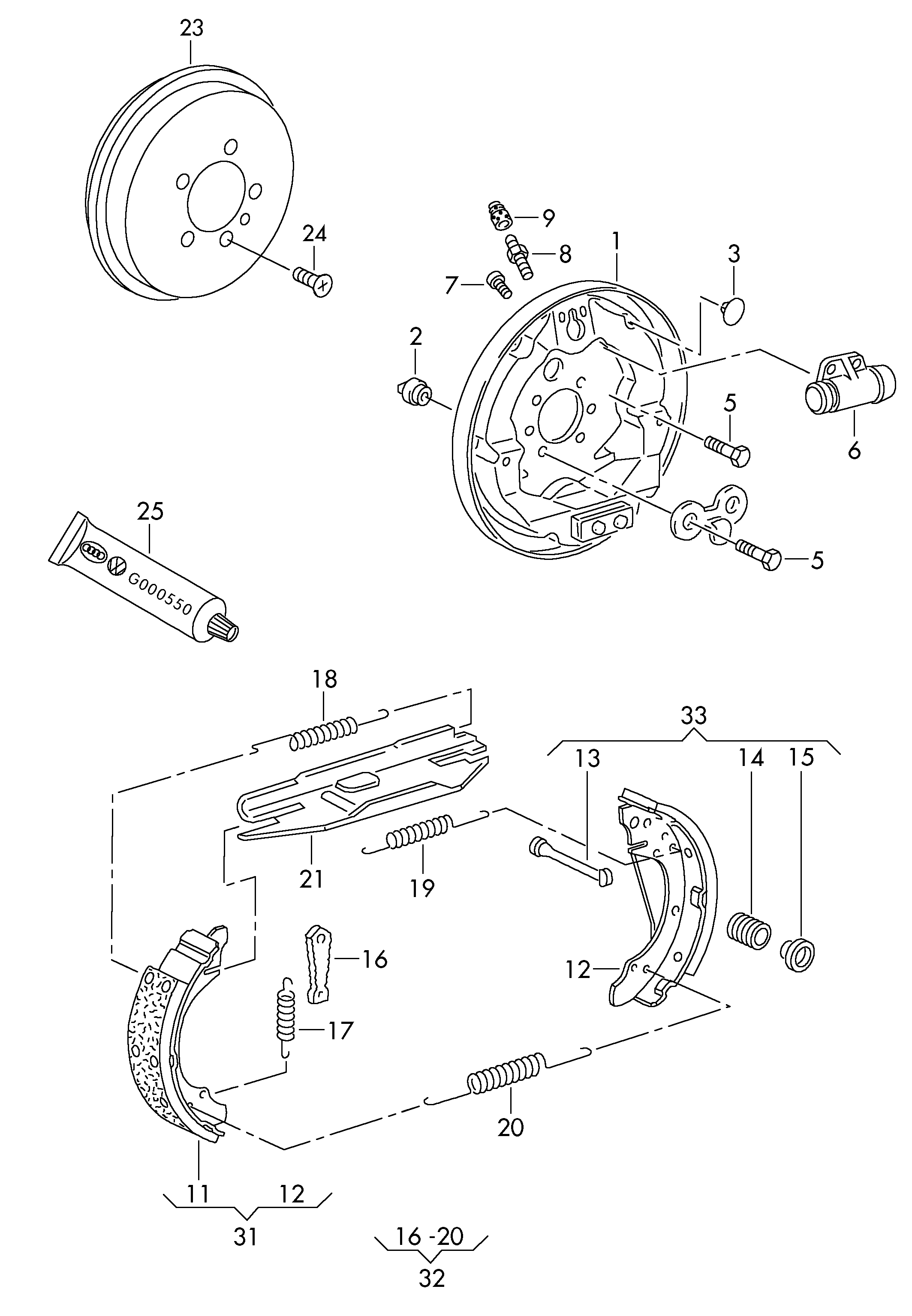 Skoda 1J0609819C - Adjuster, drum brake onlydrive.pro