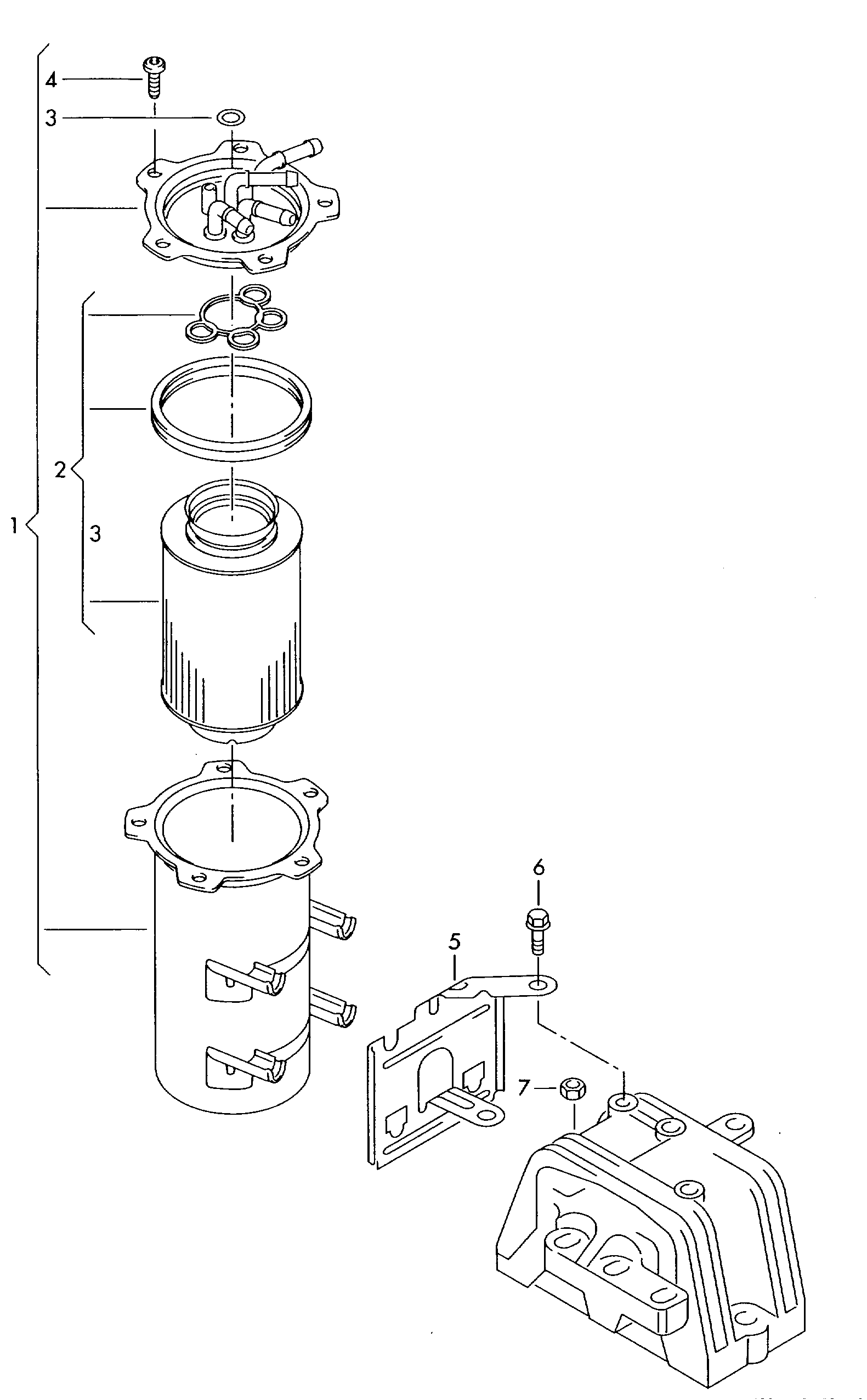 Seat 1K0 127 434 - Fuel filter onlydrive.pro