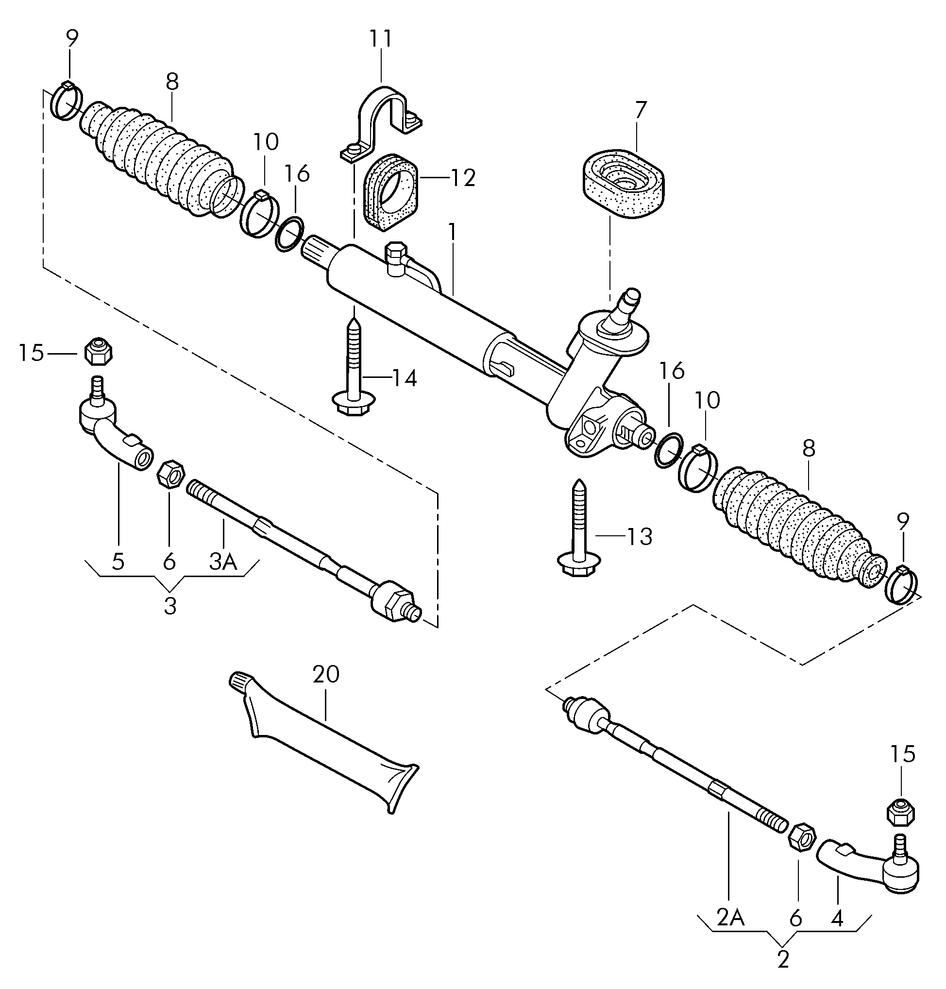 VW 6Q0 419 804 F - Tie Rod onlydrive.pro