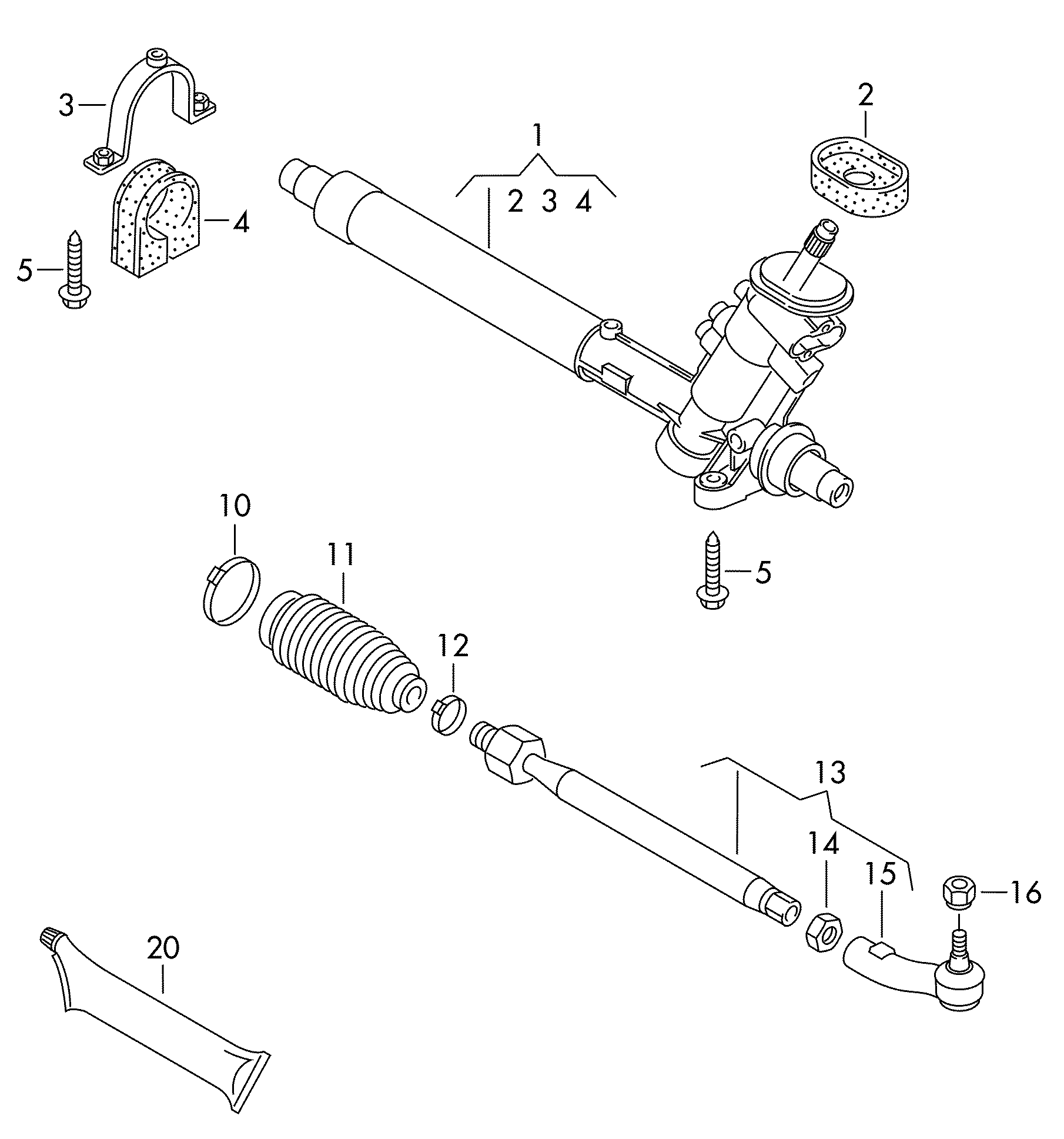 VAG 6Q0423884B - Piekare, Stūres iekārta onlydrive.pro