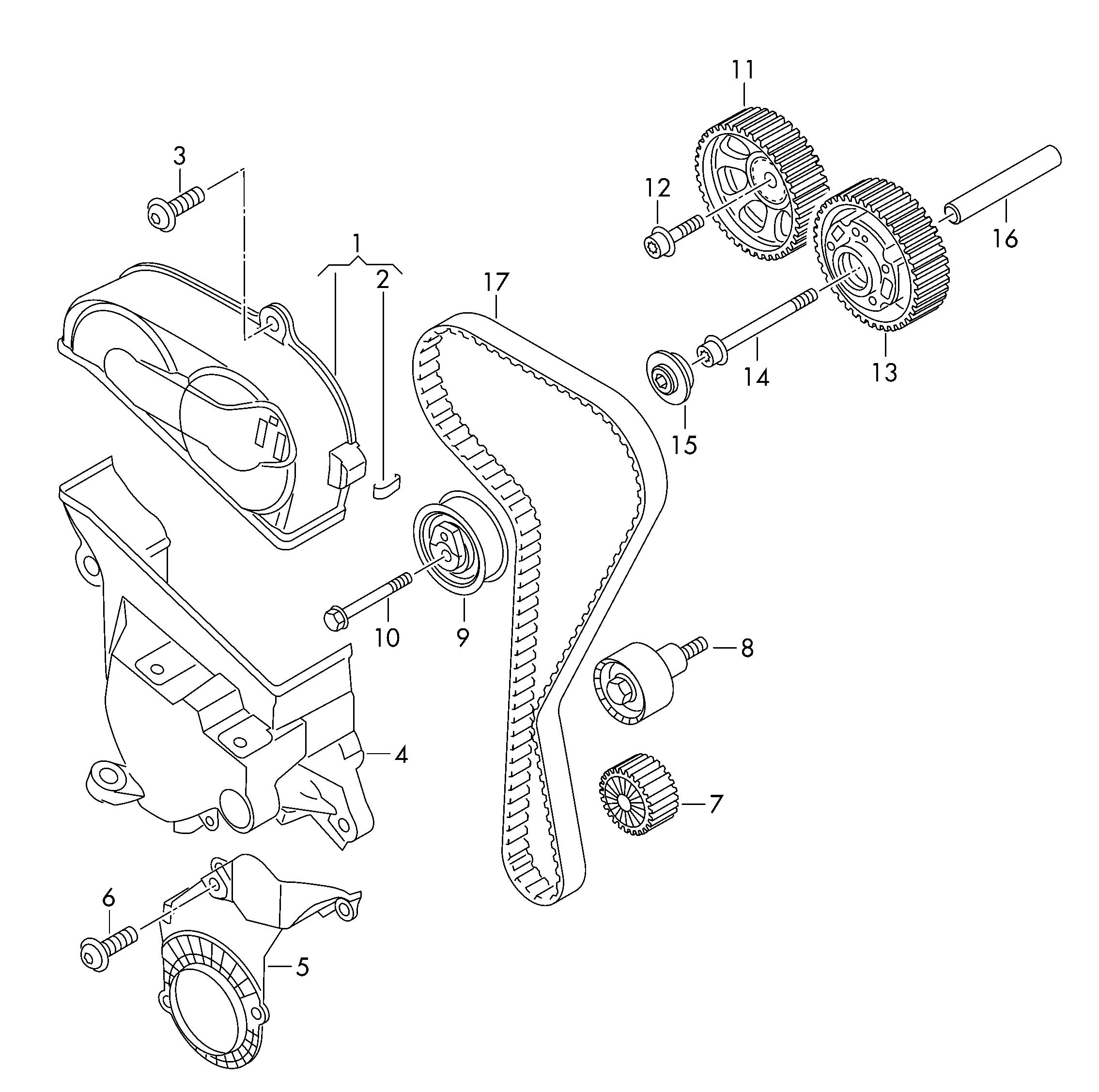 VW 04E109119C - Комплект зубчатого ремня ГРМ onlydrive.pro