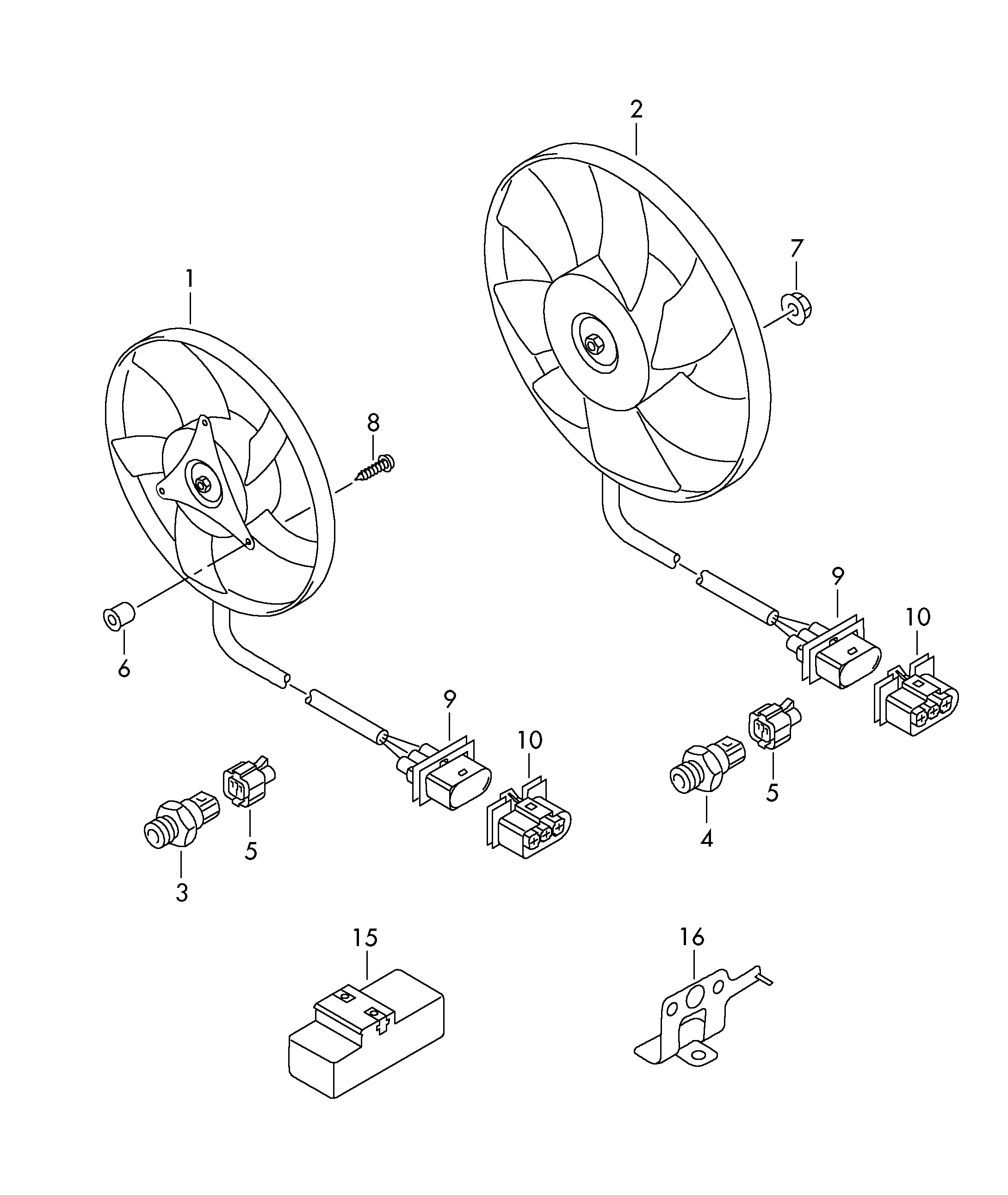 Seat 6R0959455E - Ventiliatorius, radiatoriaus onlydrive.pro