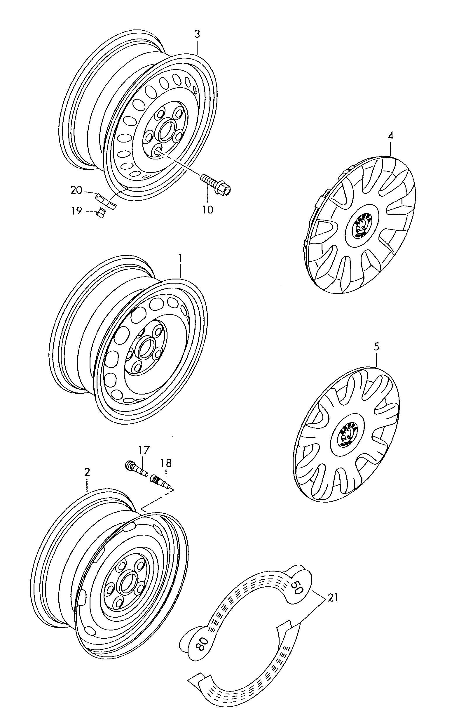 VAG 1K0505433 - Käändmik, rattakinnitus onlydrive.pro