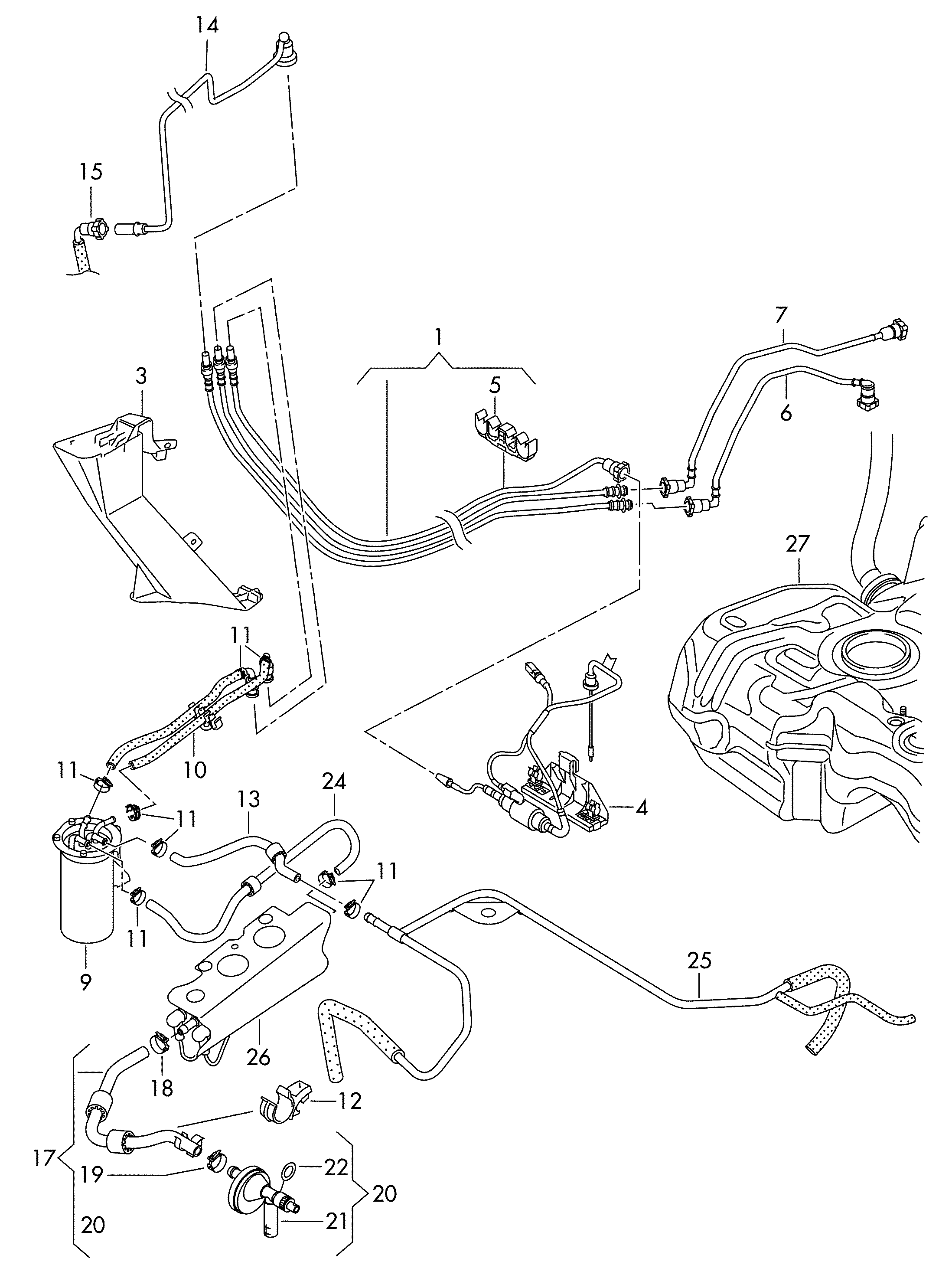 Skoda 03L 919 824 C - Sensor, fuel temperature onlydrive.pro