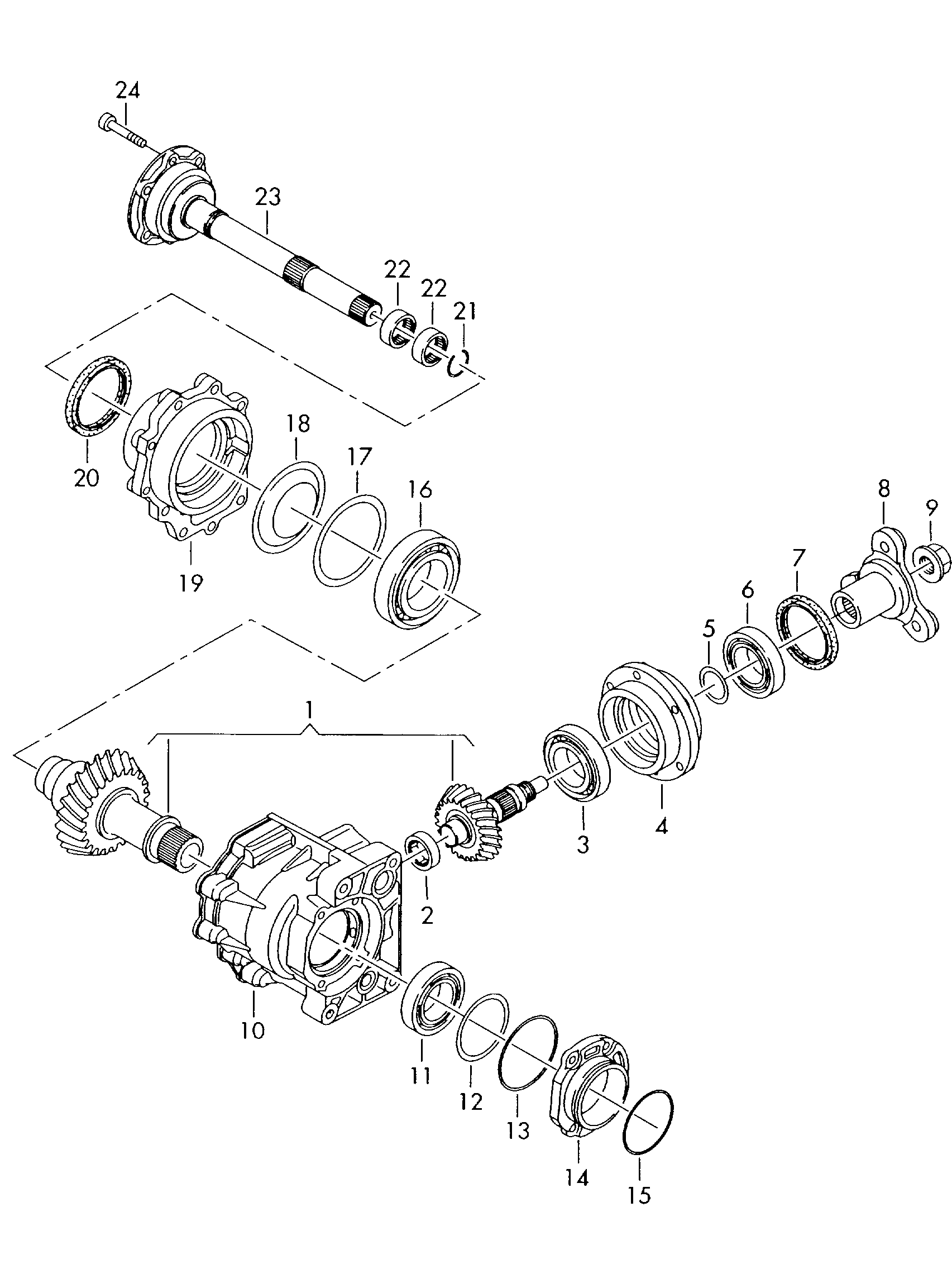 Skoda 012 409 139 A - Bearing, differential onlydrive.pro