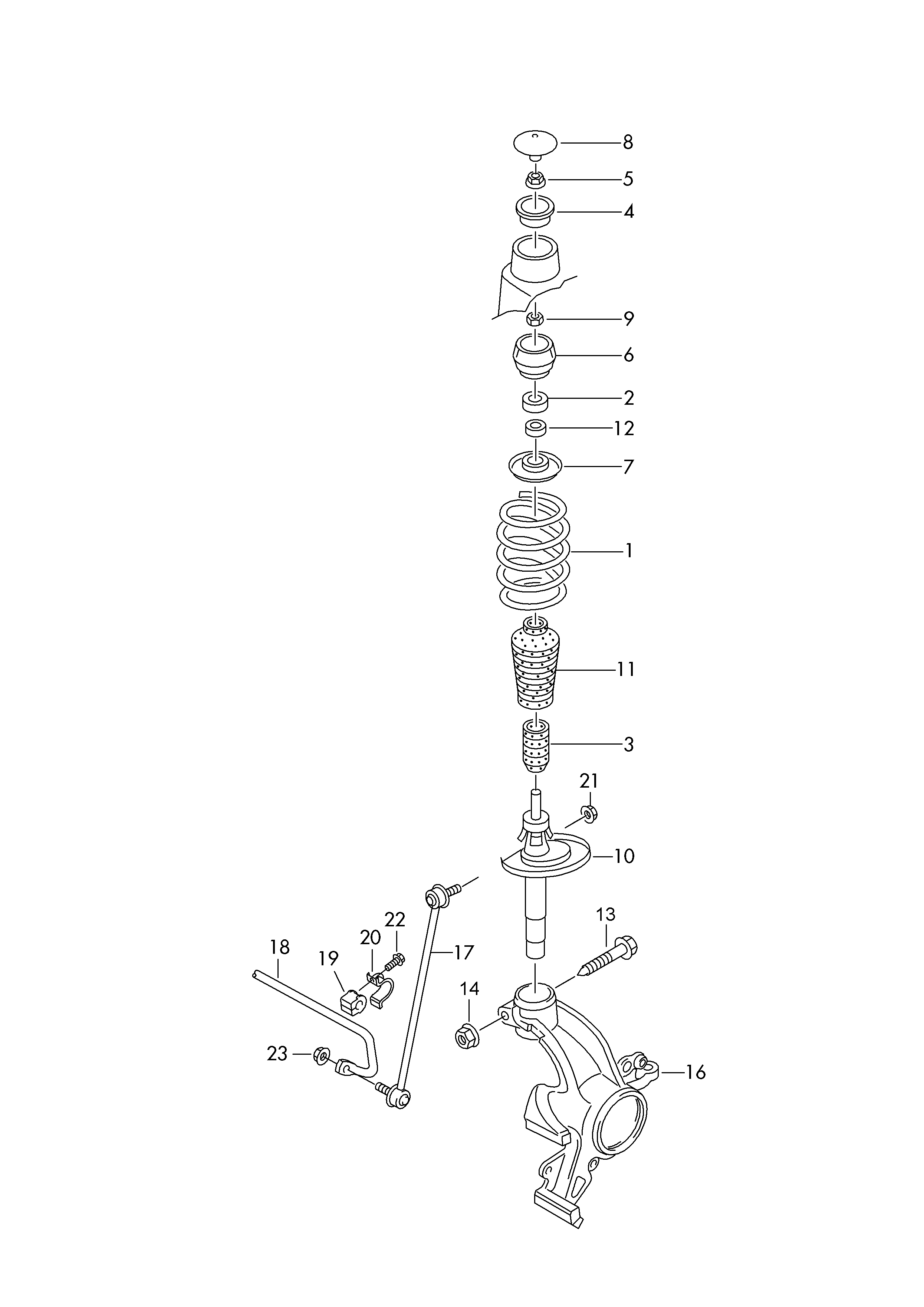 VAG 6Q0 411 314P - Įvorė, stabilizatorius onlydrive.pro