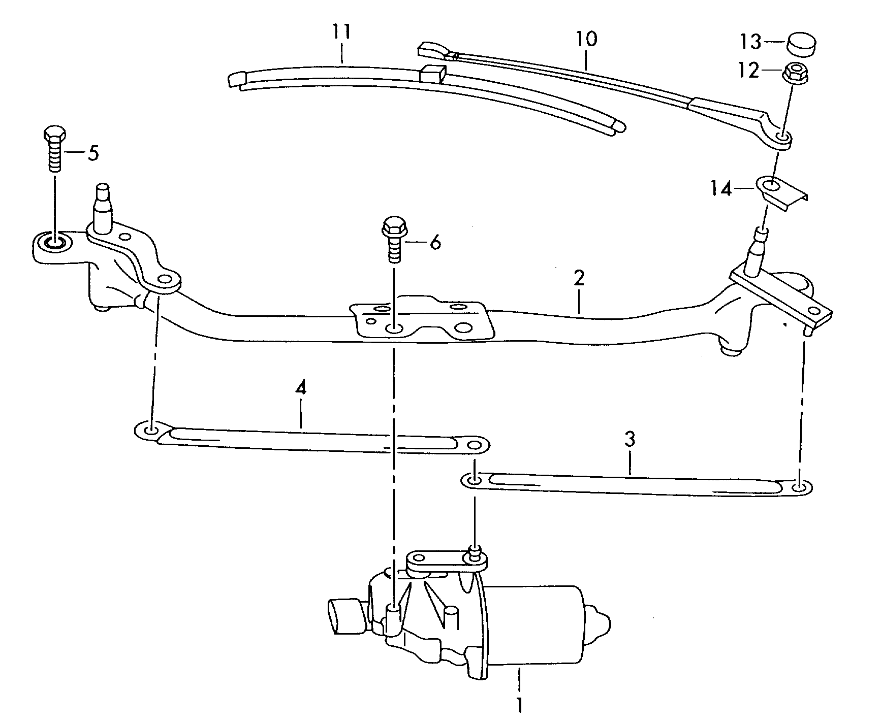 Skoda 1J0 955 456 - Wiper Linkage onlydrive.pro