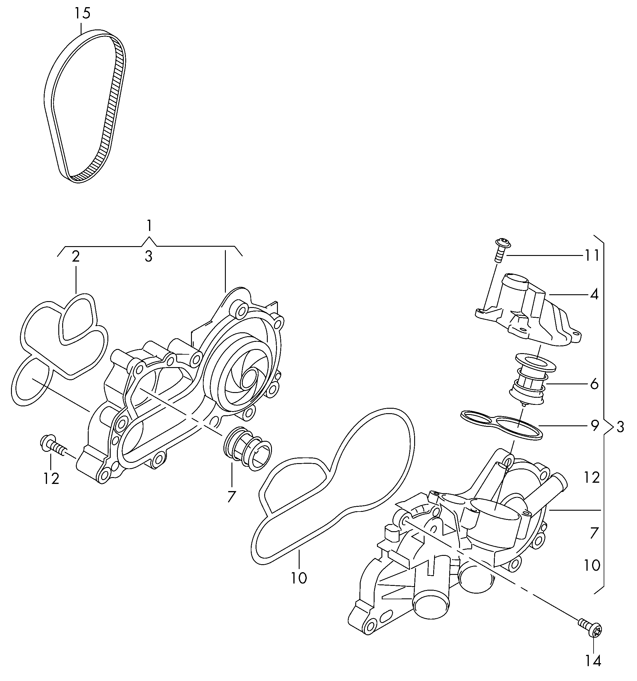 Seat 04E 121 600 BD - Ūdenssūknis onlydrive.pro