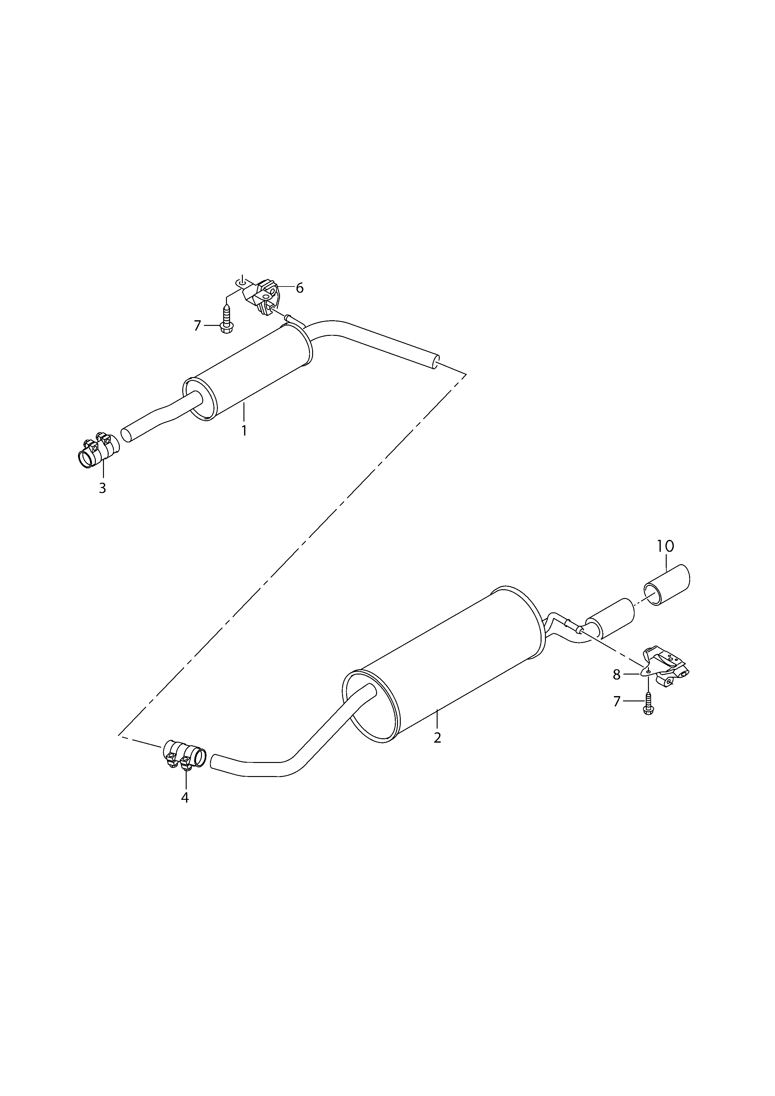 Skoda 6Q0 253 144 F - Holding Bracket, silencer onlydrive.pro